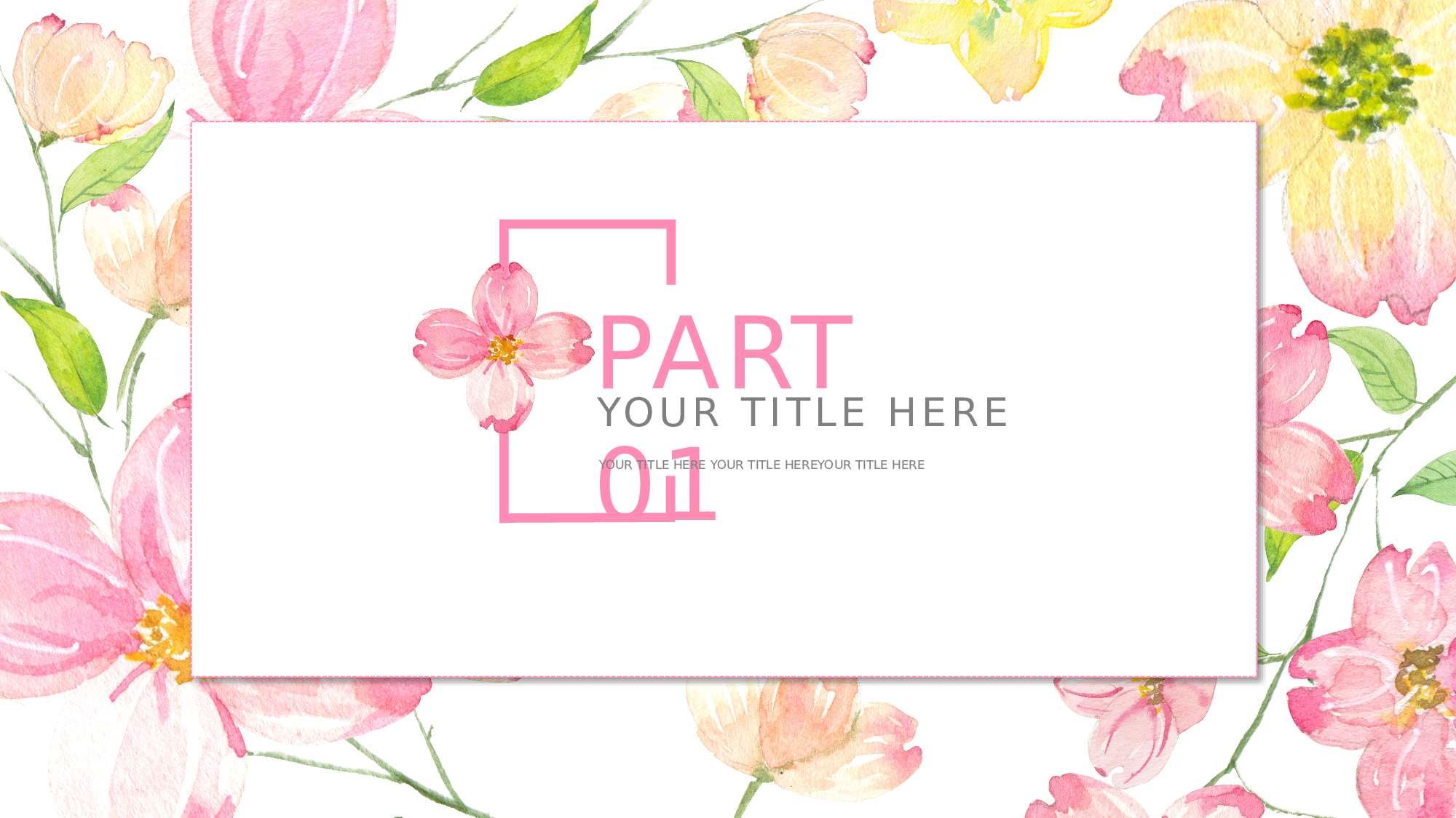 手绘水彩PPT模板070.pptx 第3页