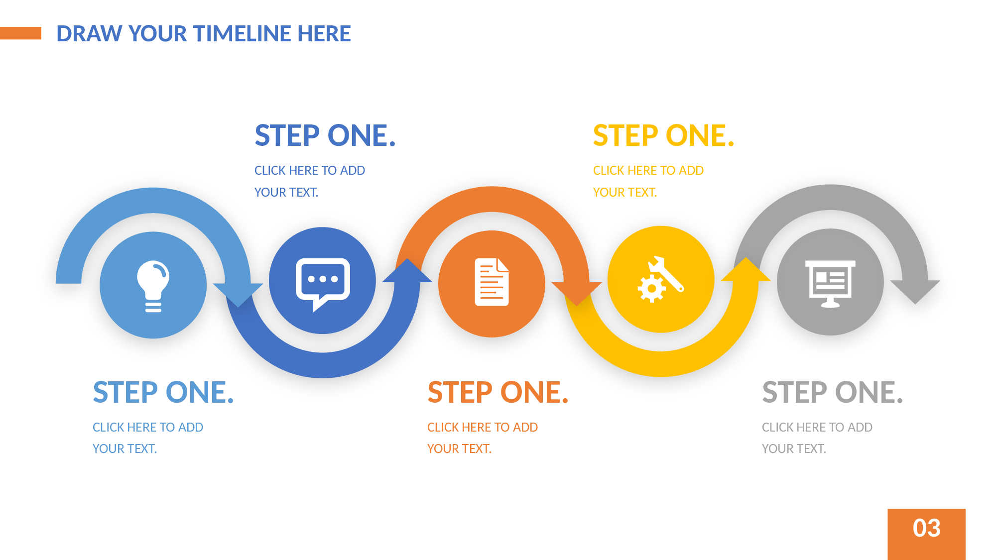 半圆箭头PPT流程图模板素材-3.pptx 第2页