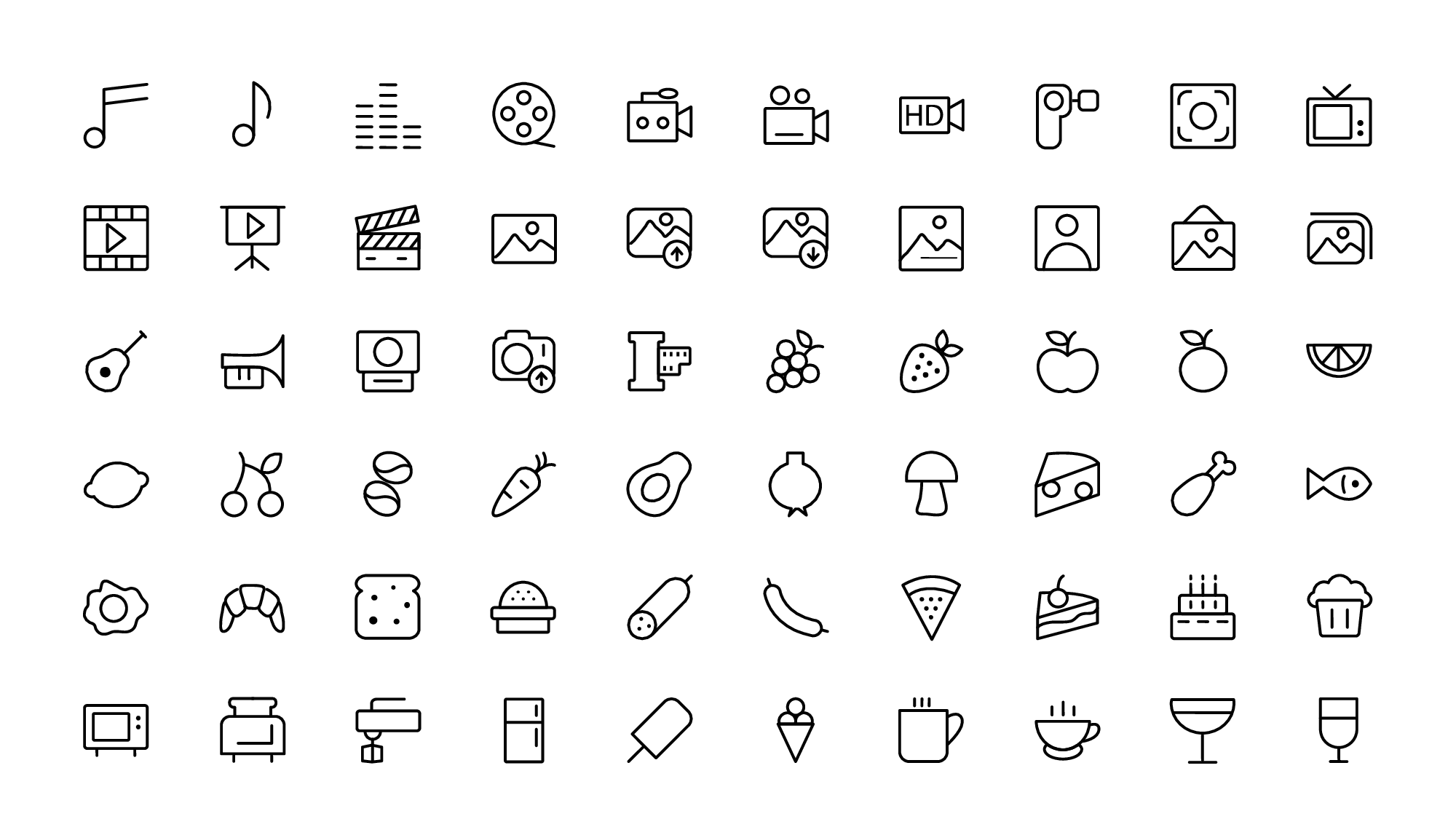 多场景应用的单色线性图标素材.pptx 第3页