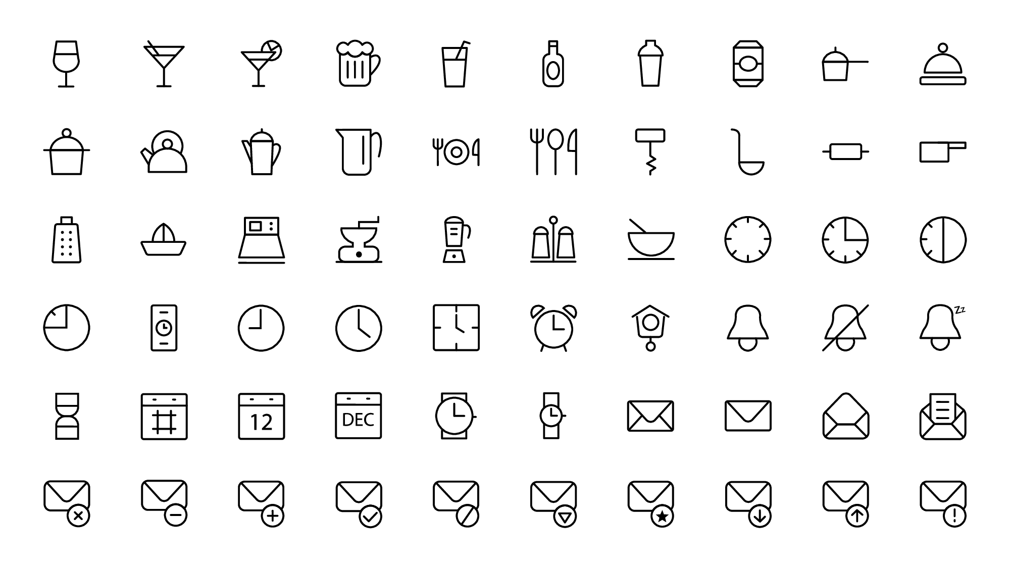 多场景应用的单色线性图标素材.pptx 第4页