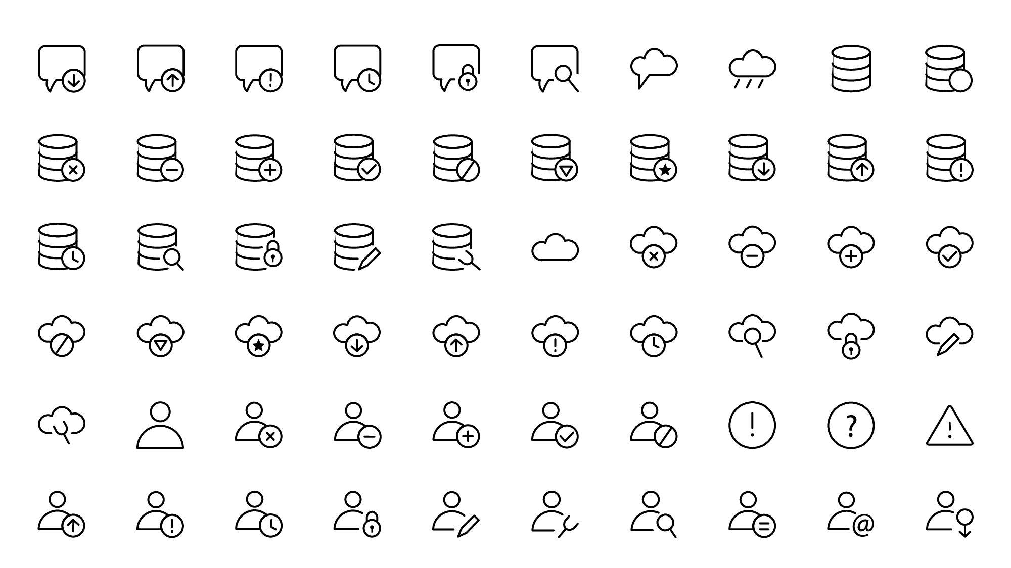 多场景应用的单色线性图标素材.pptx 第6页