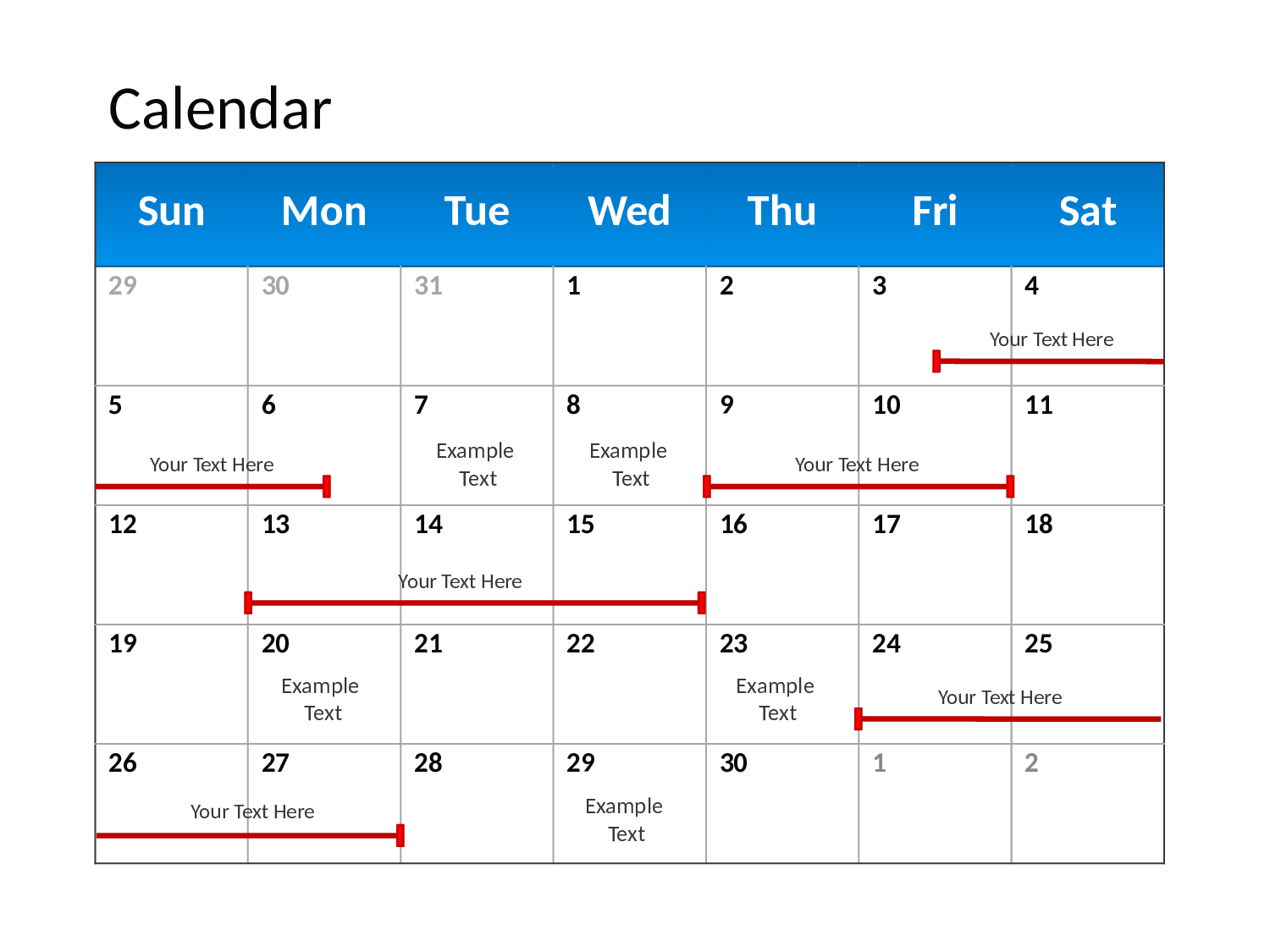 工作安排日历PPT模板素材.pptx 第1页