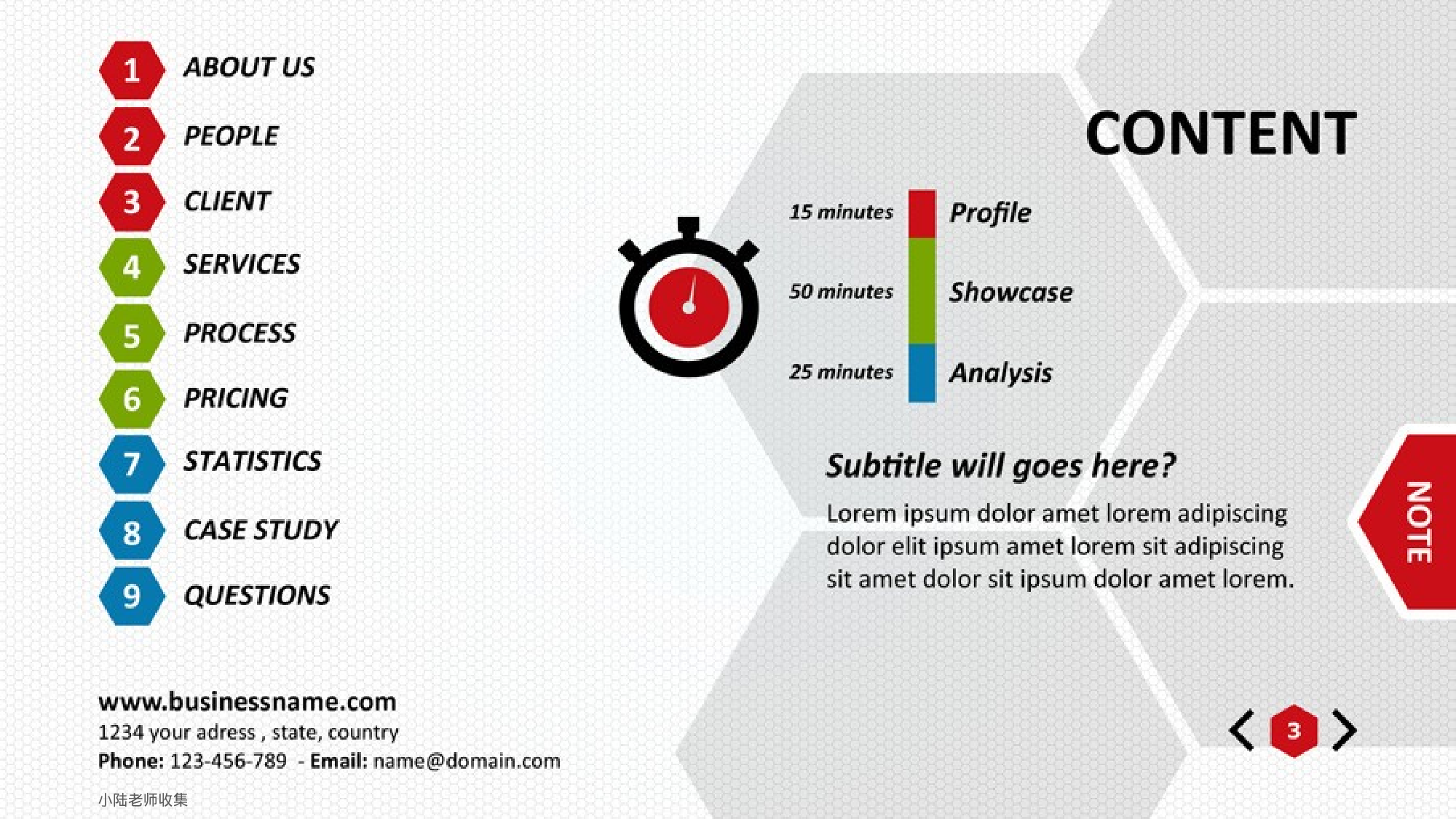 蜜蜂元素模板.pptx 第3页