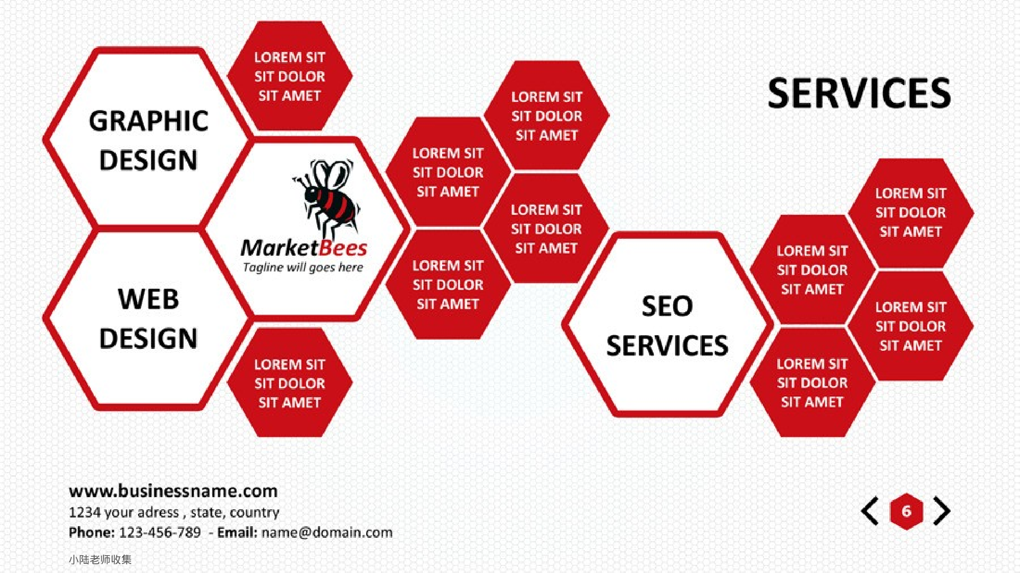 蜜蜂元素模板.pptx 第6页