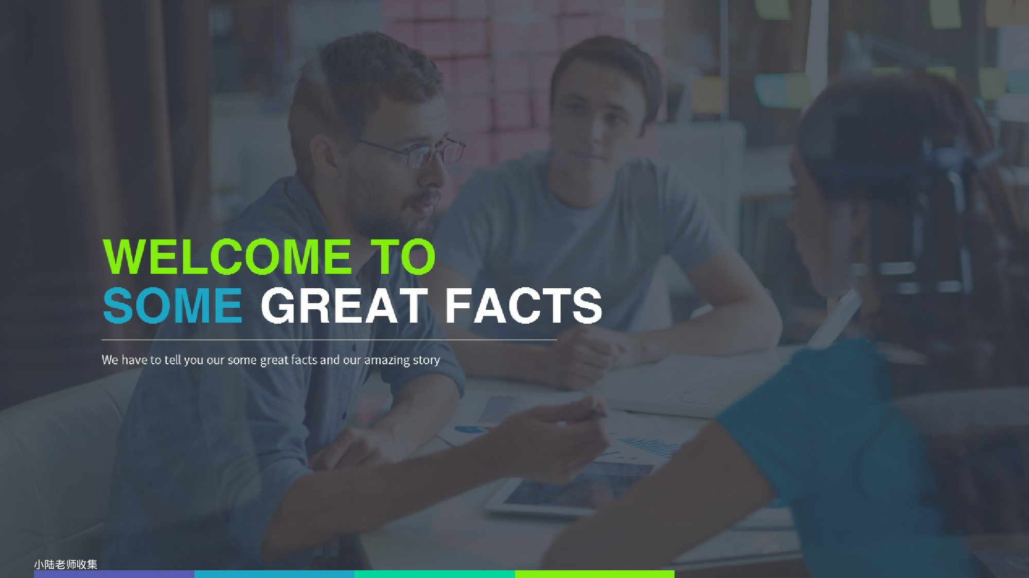 国外蓝绿商务模板设计.pptx 第2页