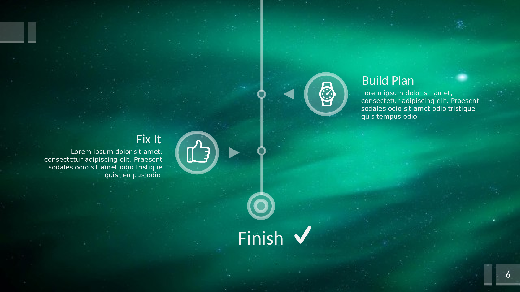 绿色炫丽唯美星空背景大气IOS风ppt模板.pptx 第6页