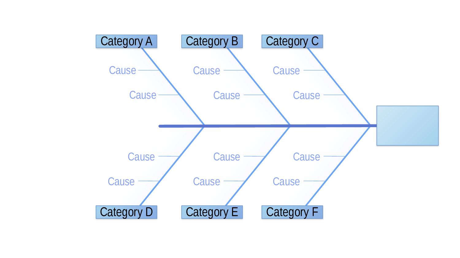 简洁的鱼骨图PPT模板素材-1.pptx 第1页