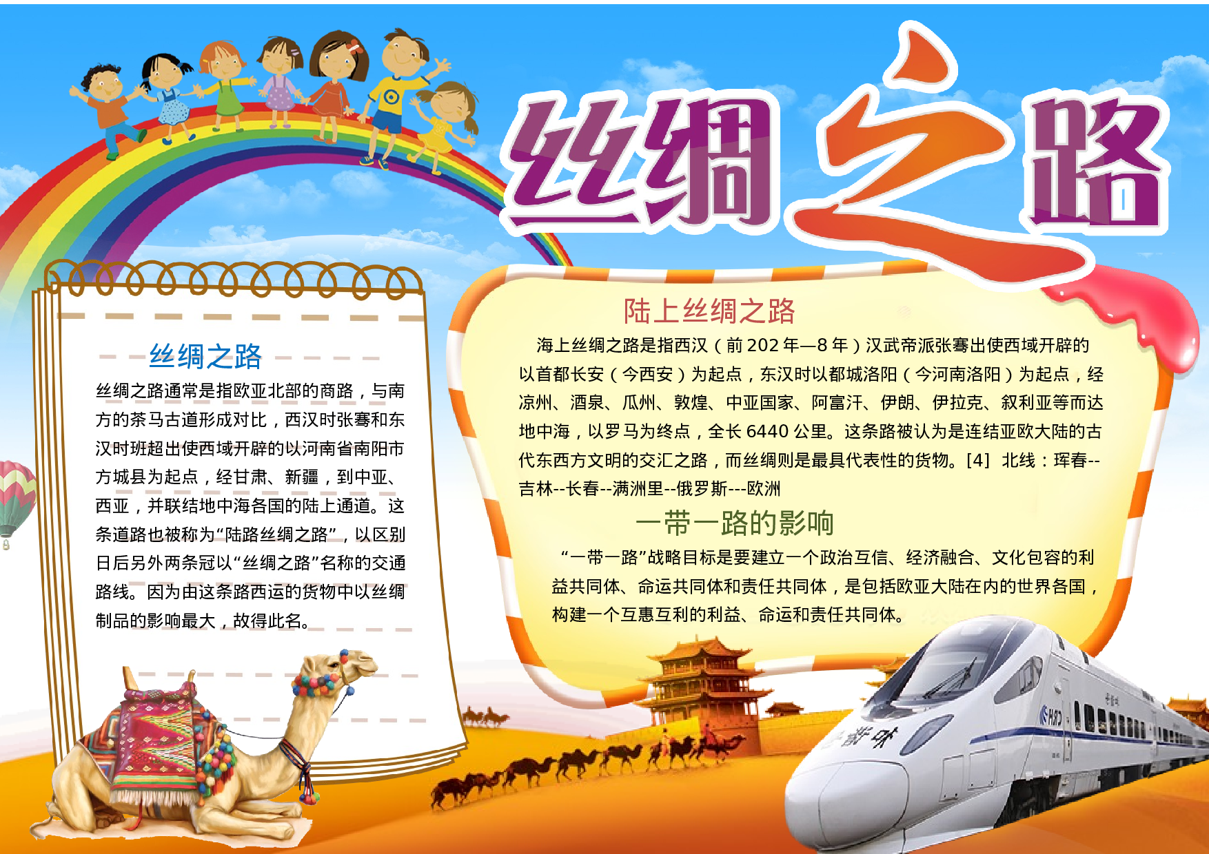 手抄报丝绸之路 海上丝绸之路 丝绸之路故事4.docx 第1页