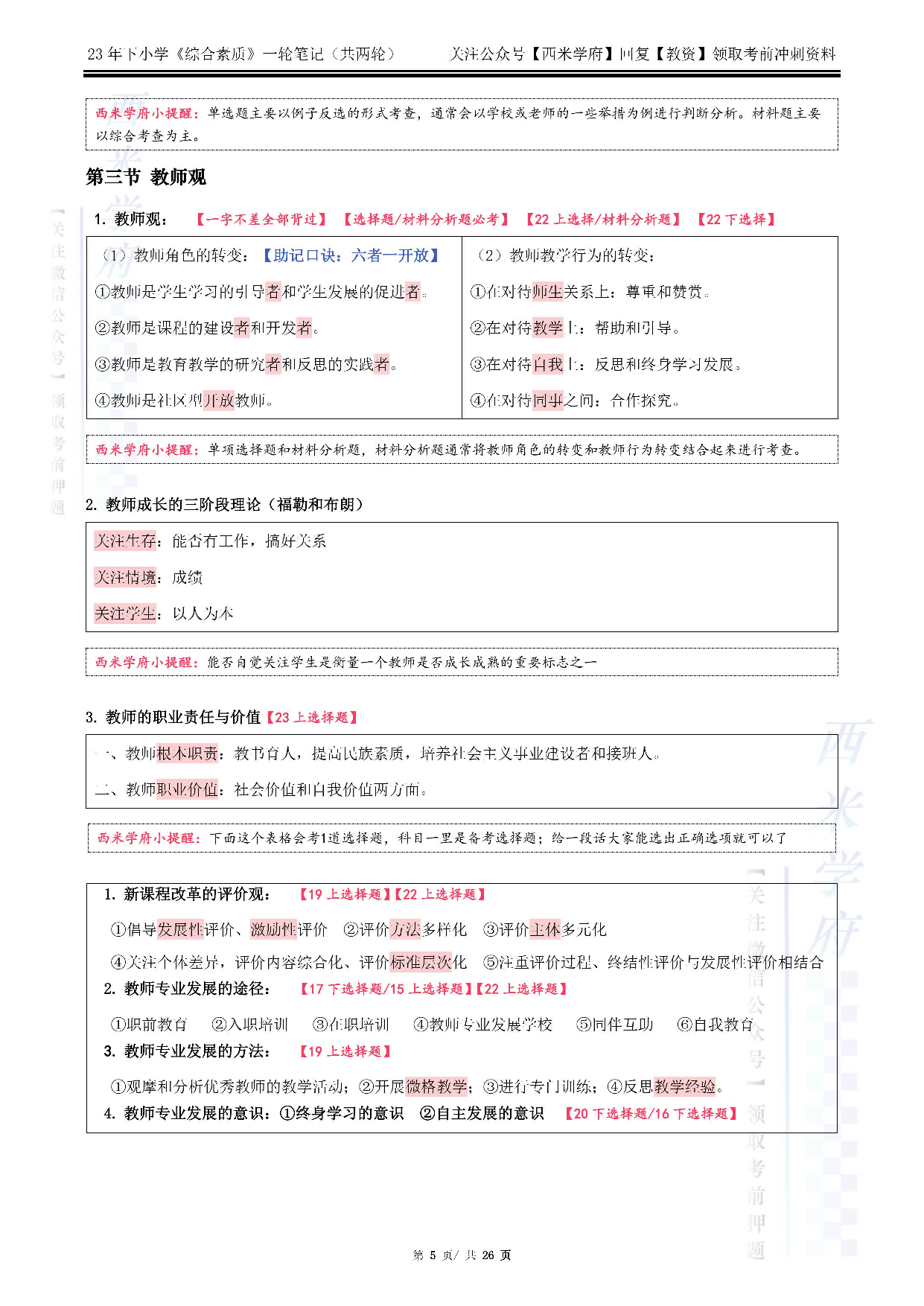 23下小学综合素质（一轮笔记）.pdf 第5页