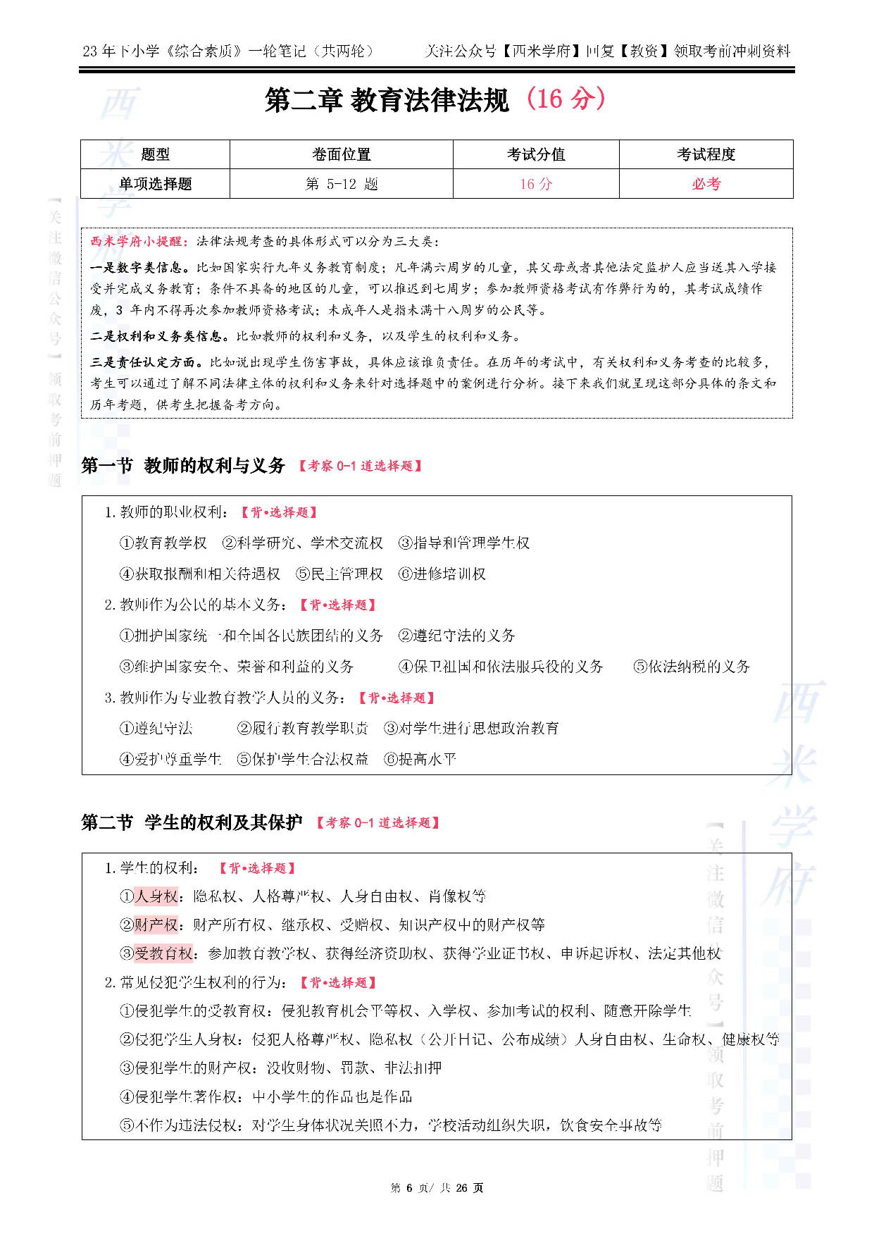 23下小学综合素质（一轮笔记）.pdf 第6页