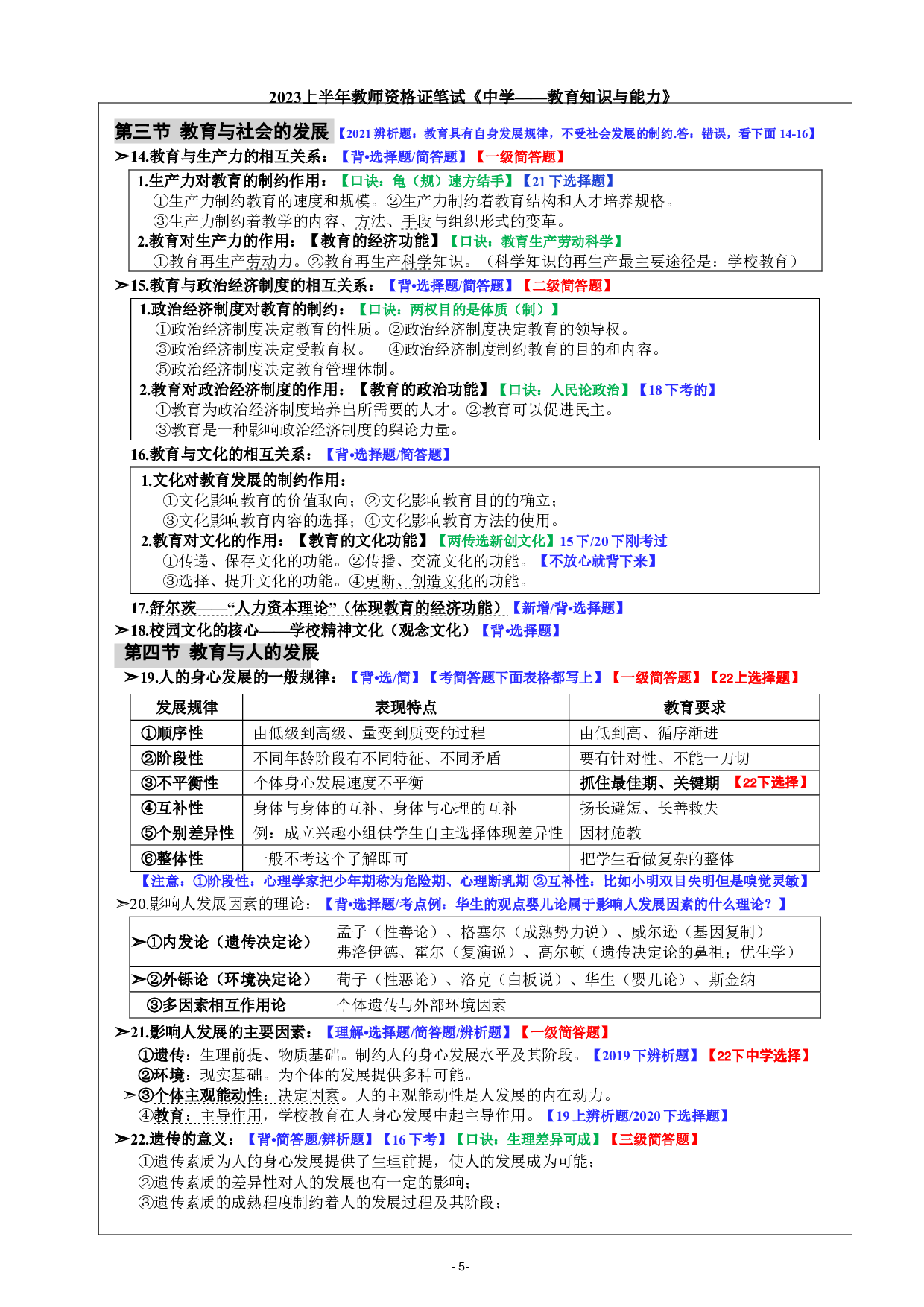 教资笔试重点学霸笔记-中学科二.pdf 第6页