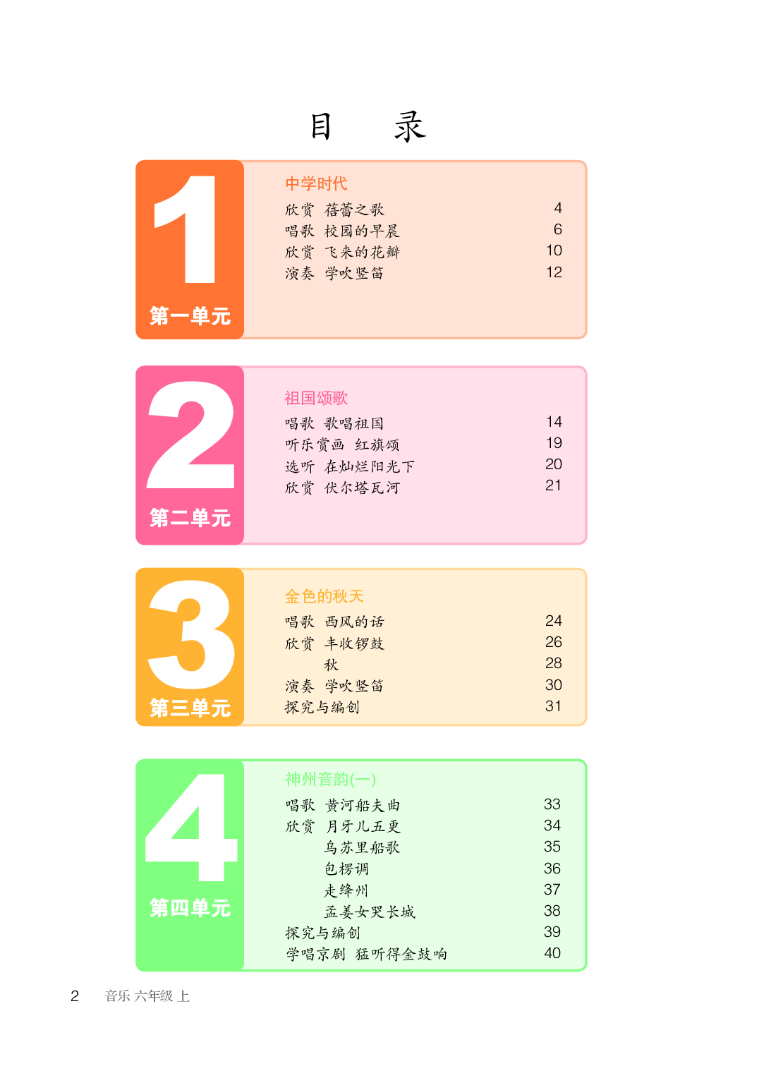 鲁教版6年级音乐上册【高清教材】.pdf 第5页