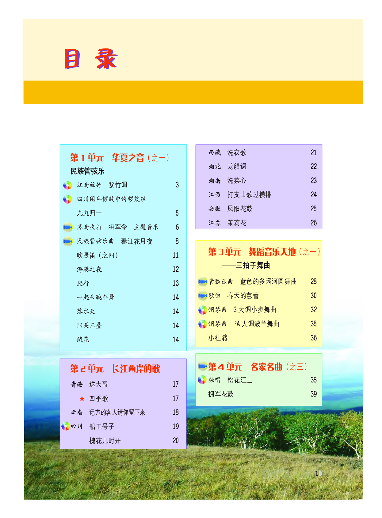 粤教版9年级音乐上册【高清教材】.pdf 第4页