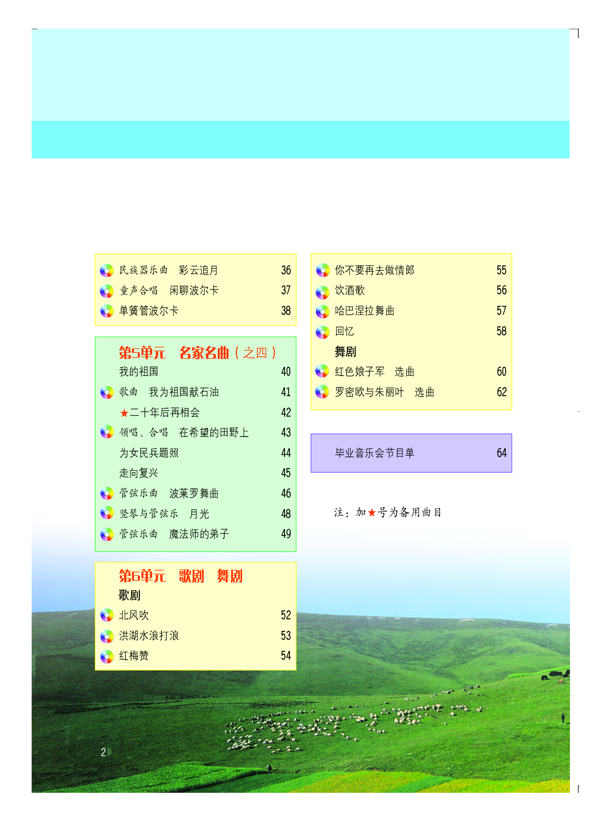 粤教版9年级音乐下册【高清教材】.pdf 第5页