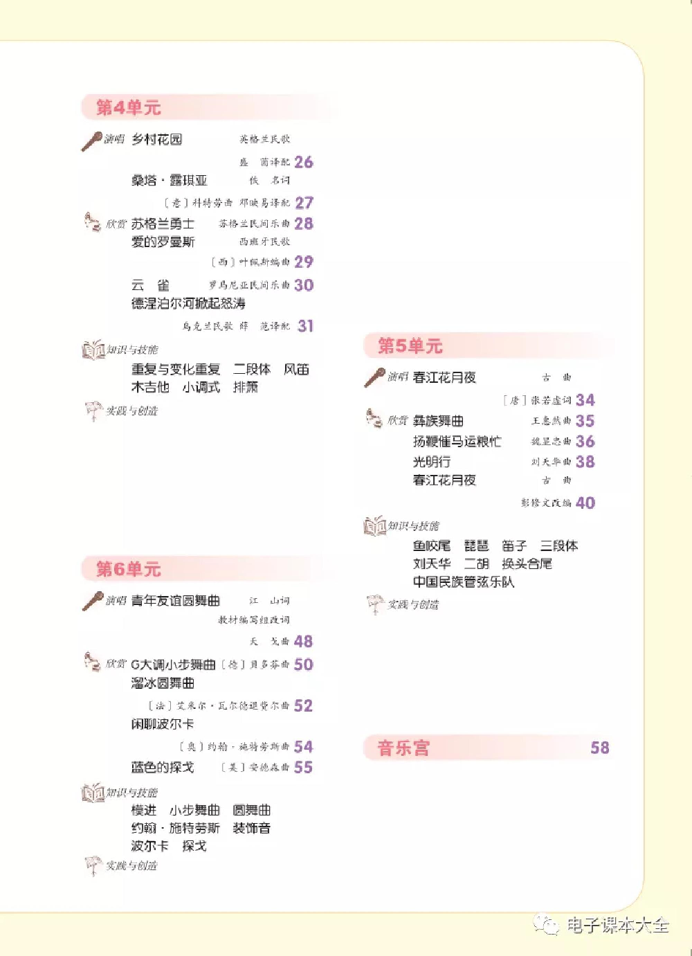 七年级上册音乐北京版电子课本.pdf 第4页
