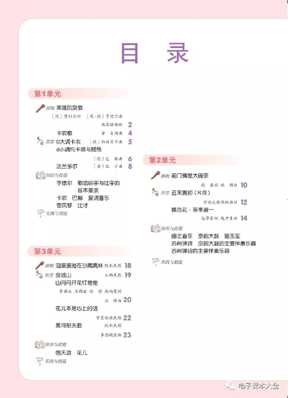 八年级下册音乐北京版电子课本.pdf 第3页