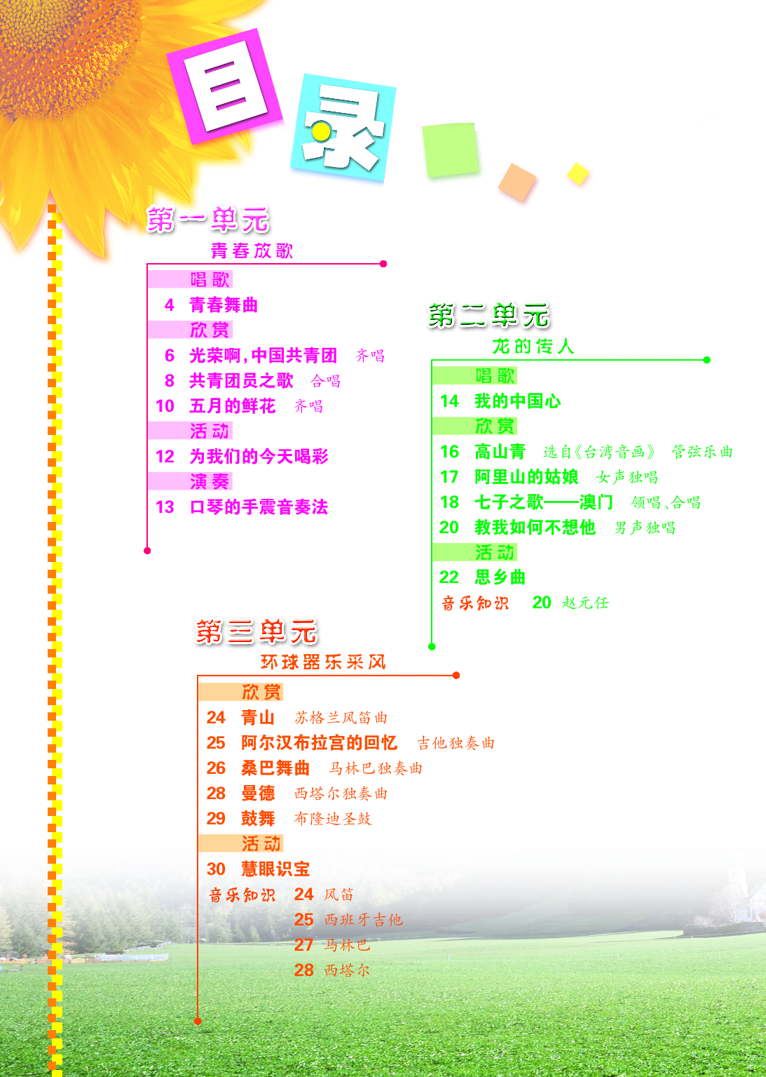 冀少版9年级音乐上册【高清教材】.pdf 第4页