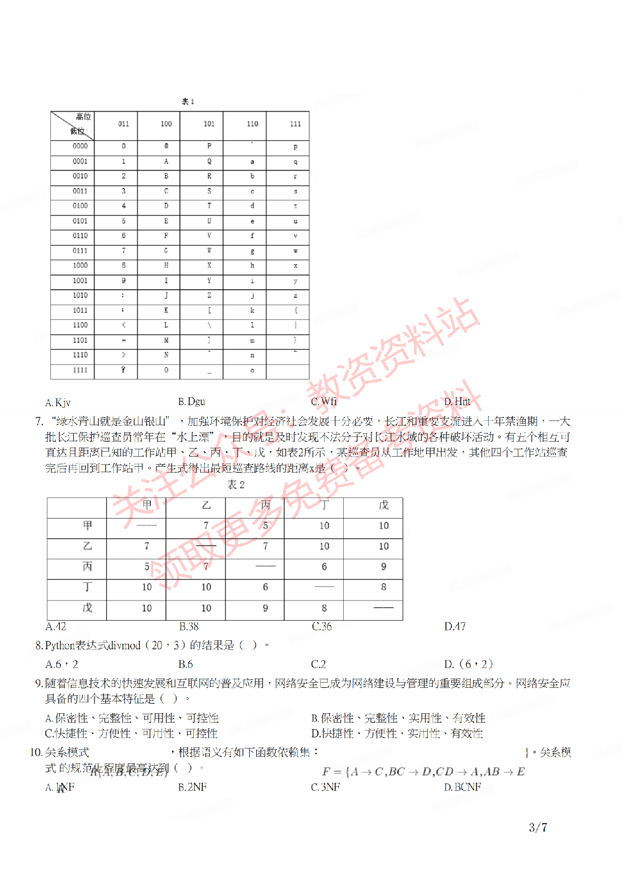 2021年下半年高中《信息技术》教师资格证笔试真题及答案解析.pdf 第3页