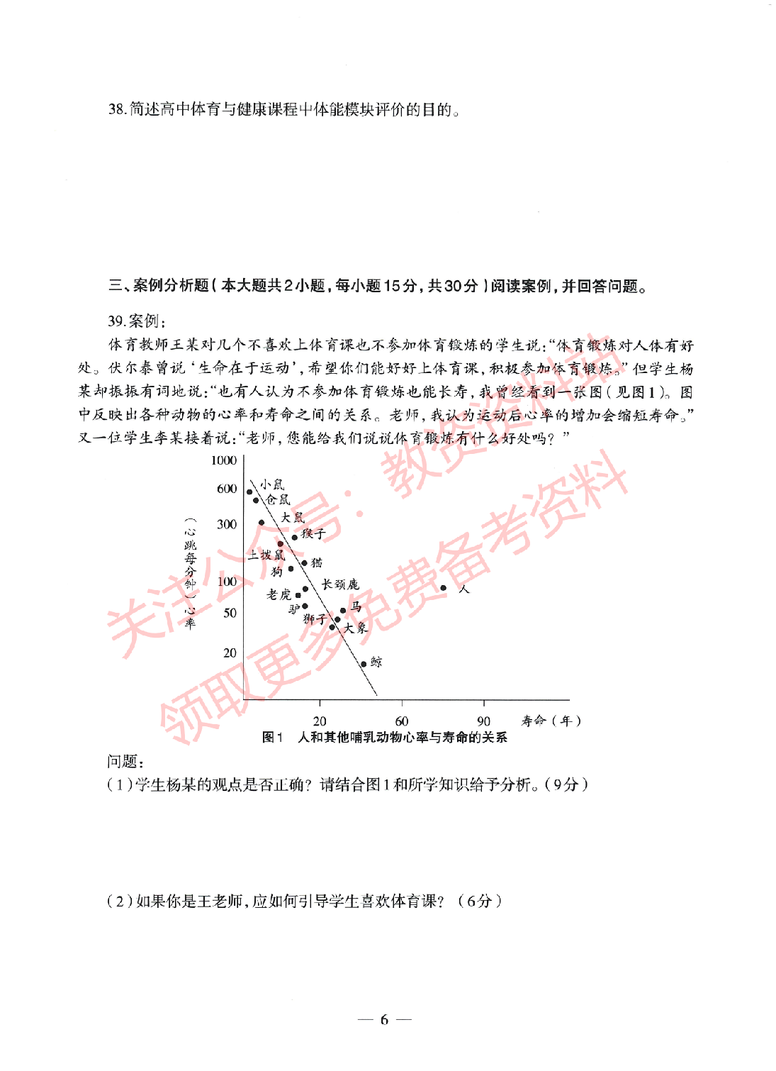 2022年上半年高中《体育》教师资格证笔试真题及答案解析.pdf 第6页