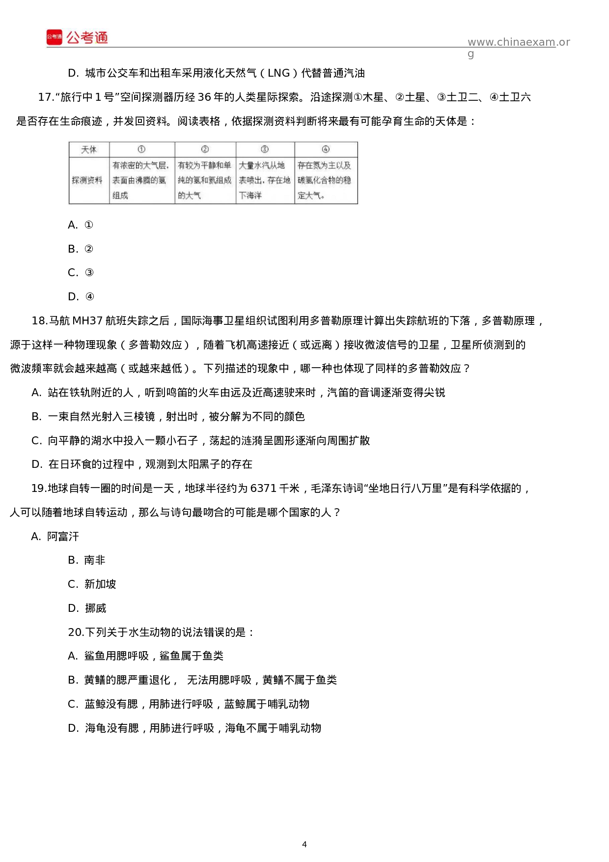 考公2015年福建公务员考试《行测》真题试卷.docx 第4页