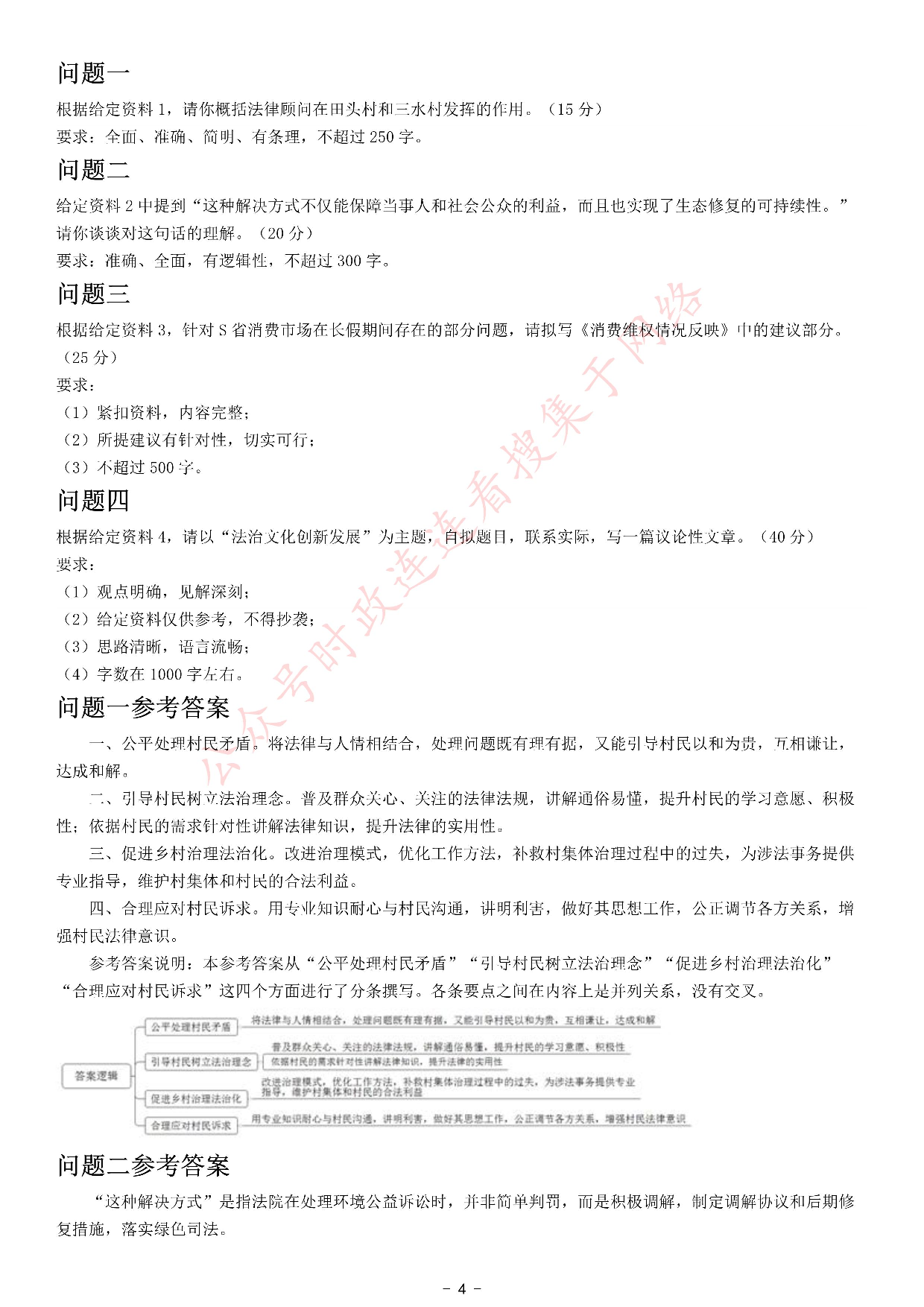 考公2021年公务员多省联考《申论》题（天津行政执法卷）.pdf 第4页