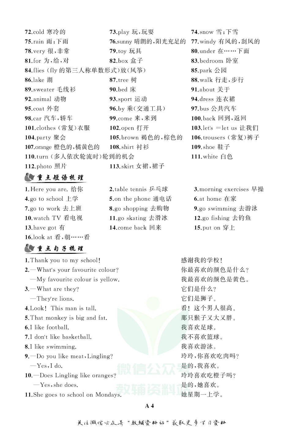 小学英语总复习外研版小册子.pdf 第6页