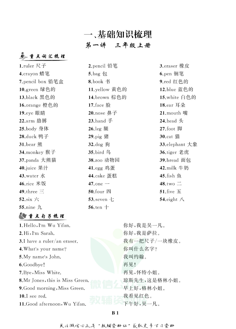 小学英语总复习人教版小册子.pdf 第2页