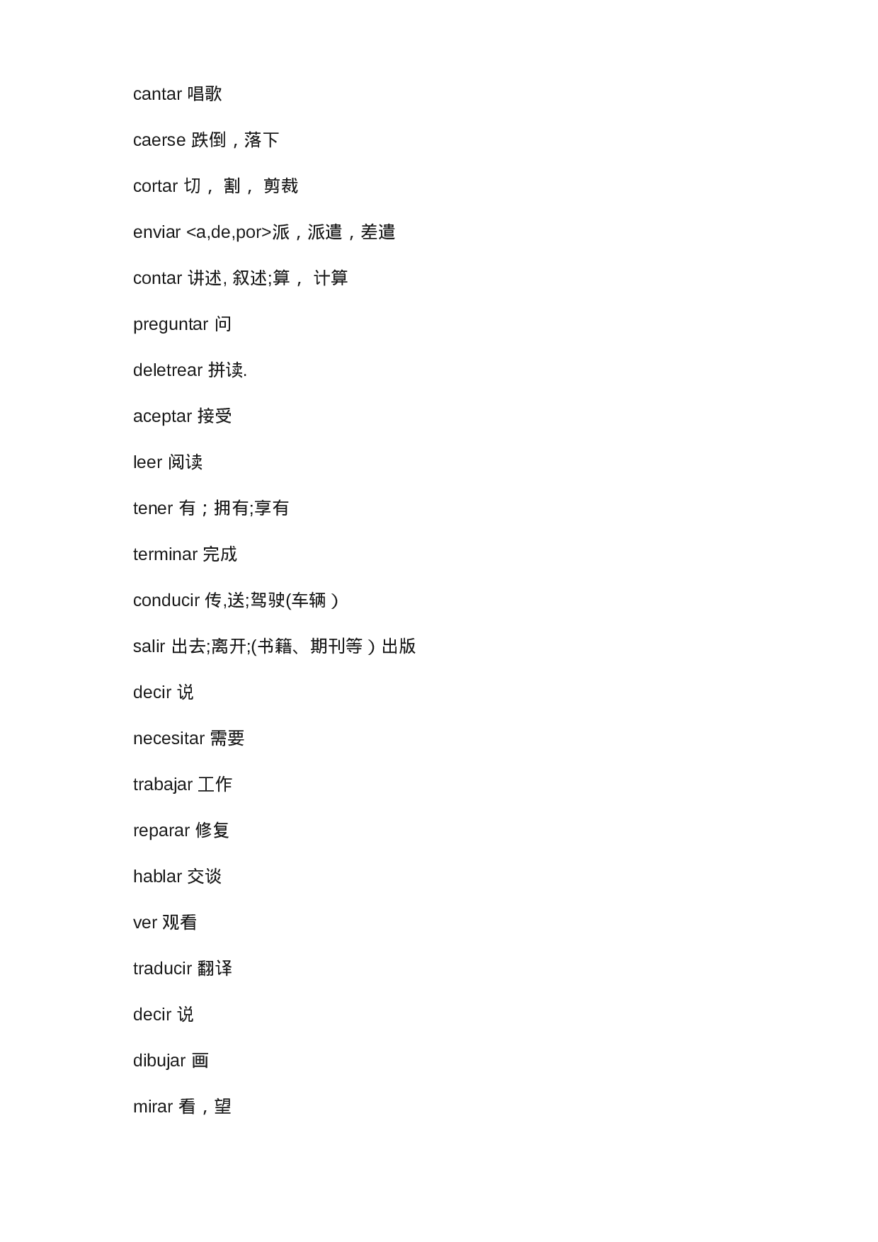 100个最常用的西班牙语动词.docx 第4页