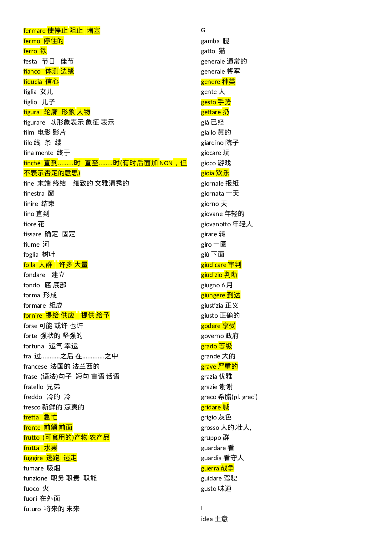 1000个意大利语常用单词及注解.doc 第5页