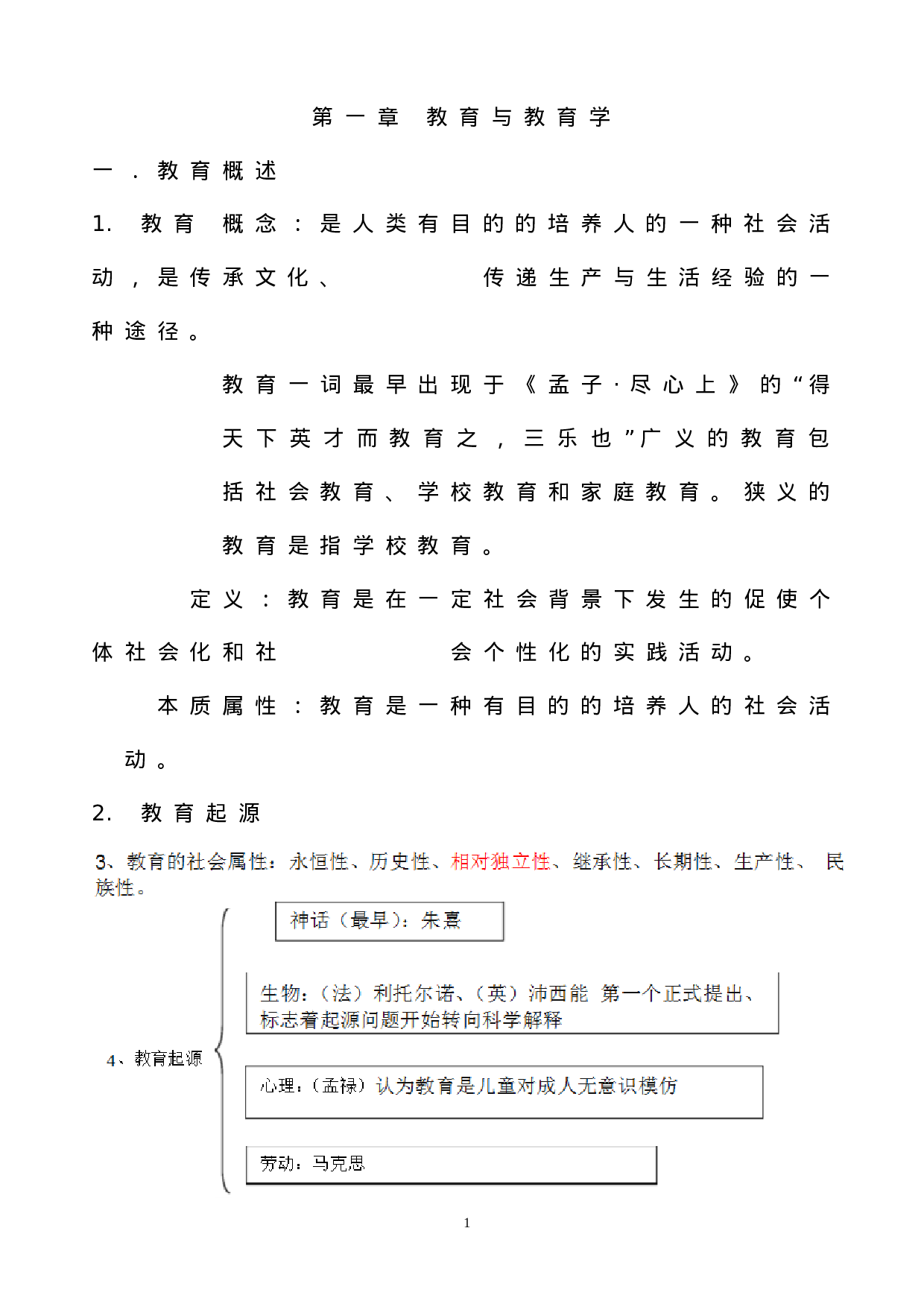 山香招教教育学重点总结教师招聘 - 整理.doc 第1页
