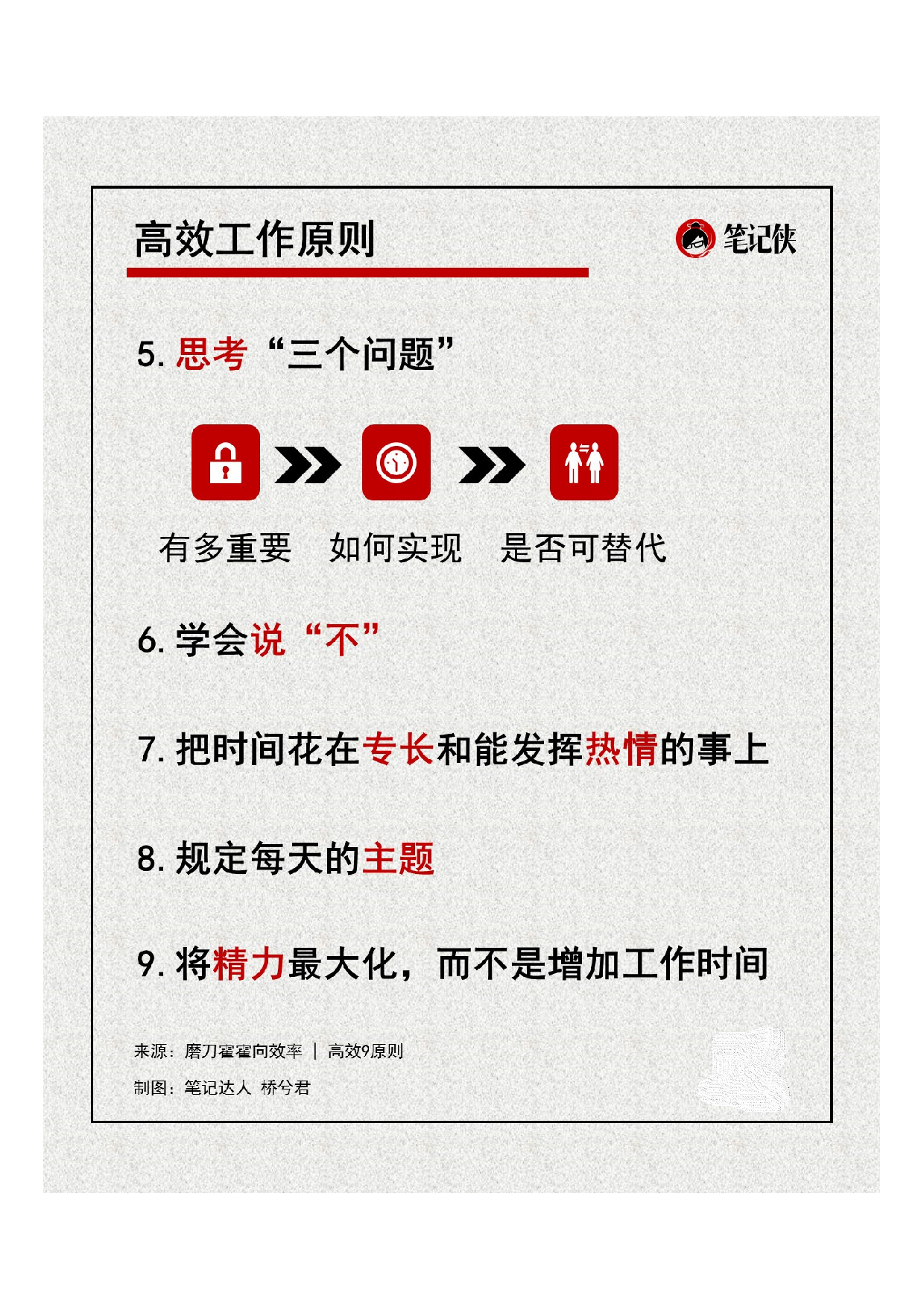 磨刀霍霍向效率：高效9原则知识卡片5.pdf 第1页