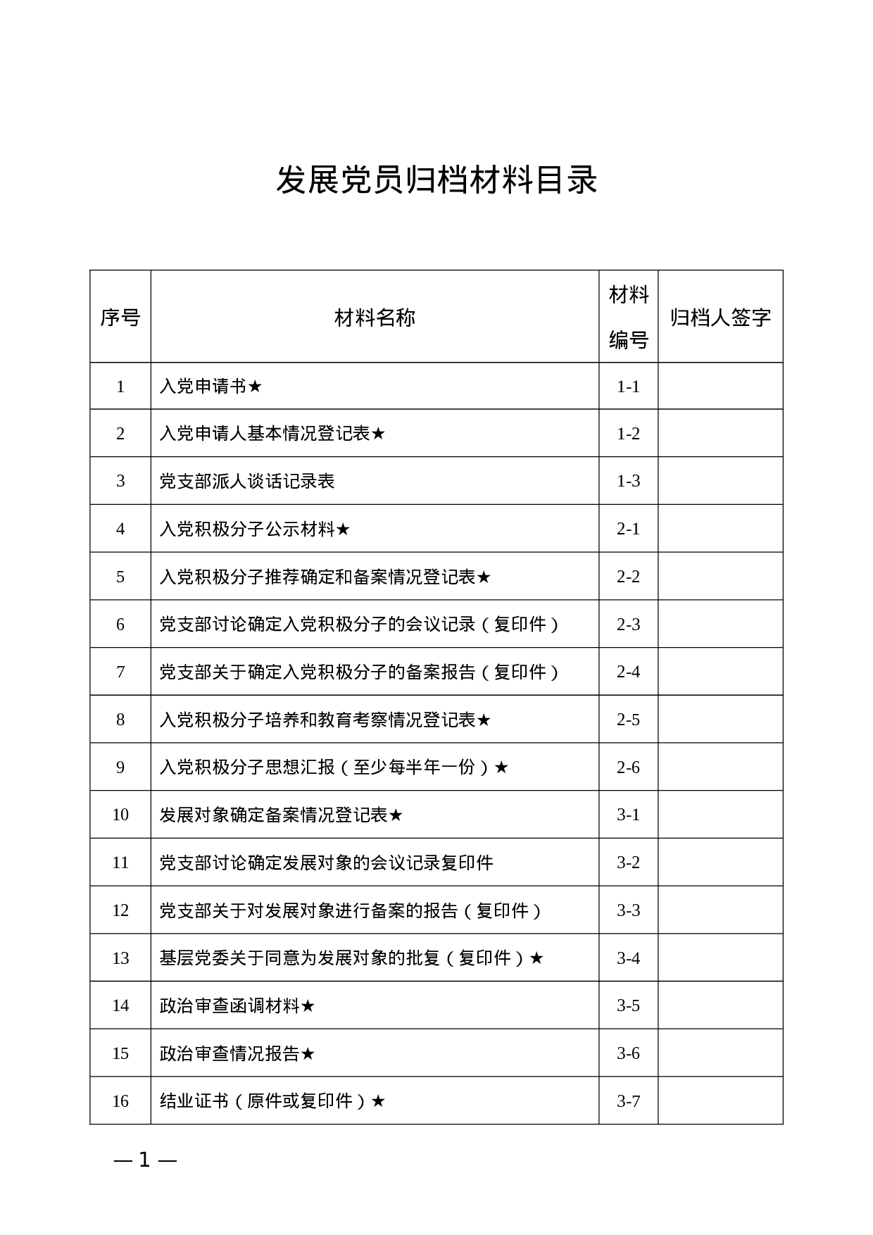 发展党员表册模板34套.docx 第1页