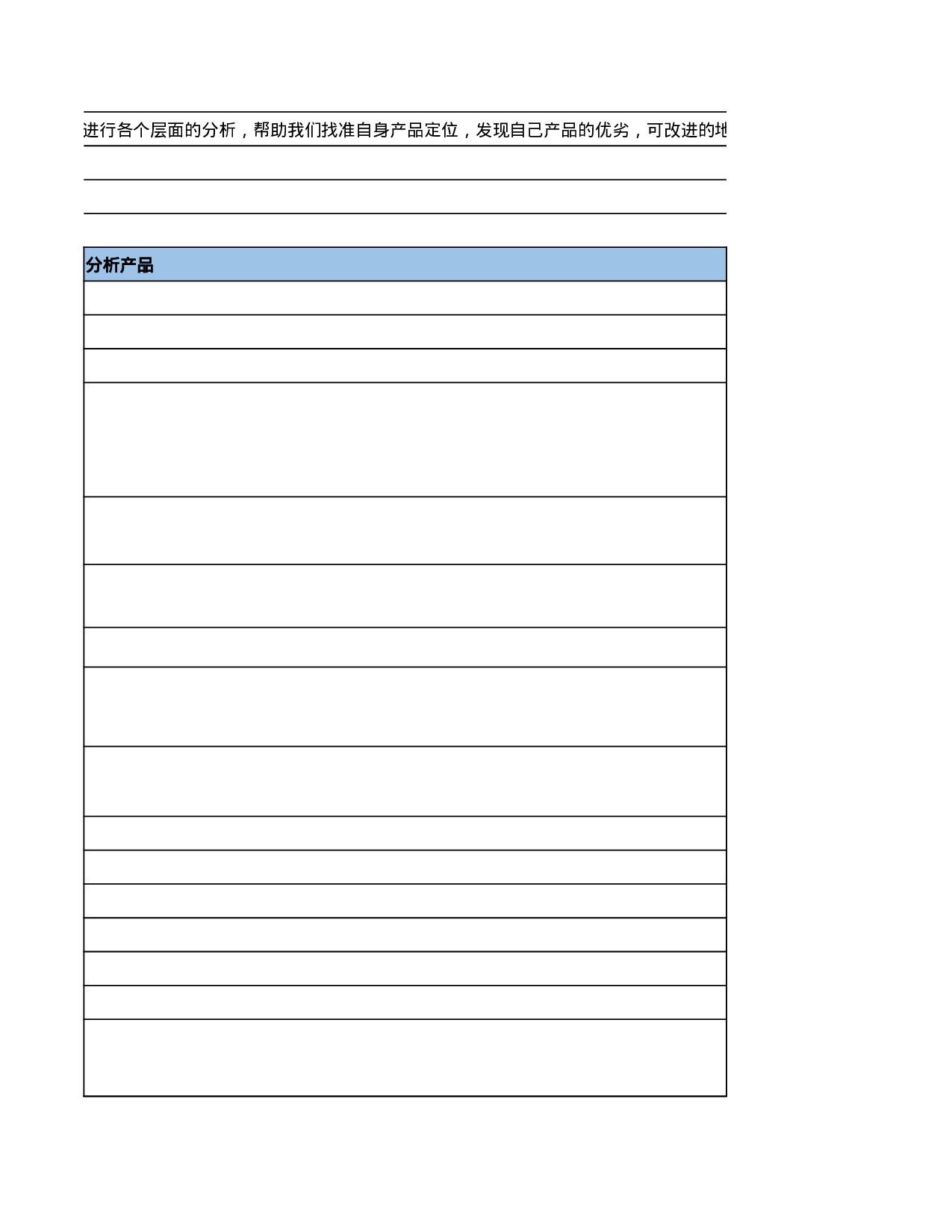 月度竞品分析模版的副本.xlsx 第4页