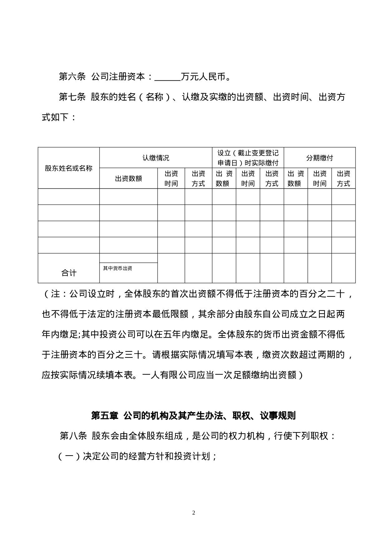 制定有限责任公司章程须知.doc 第3页