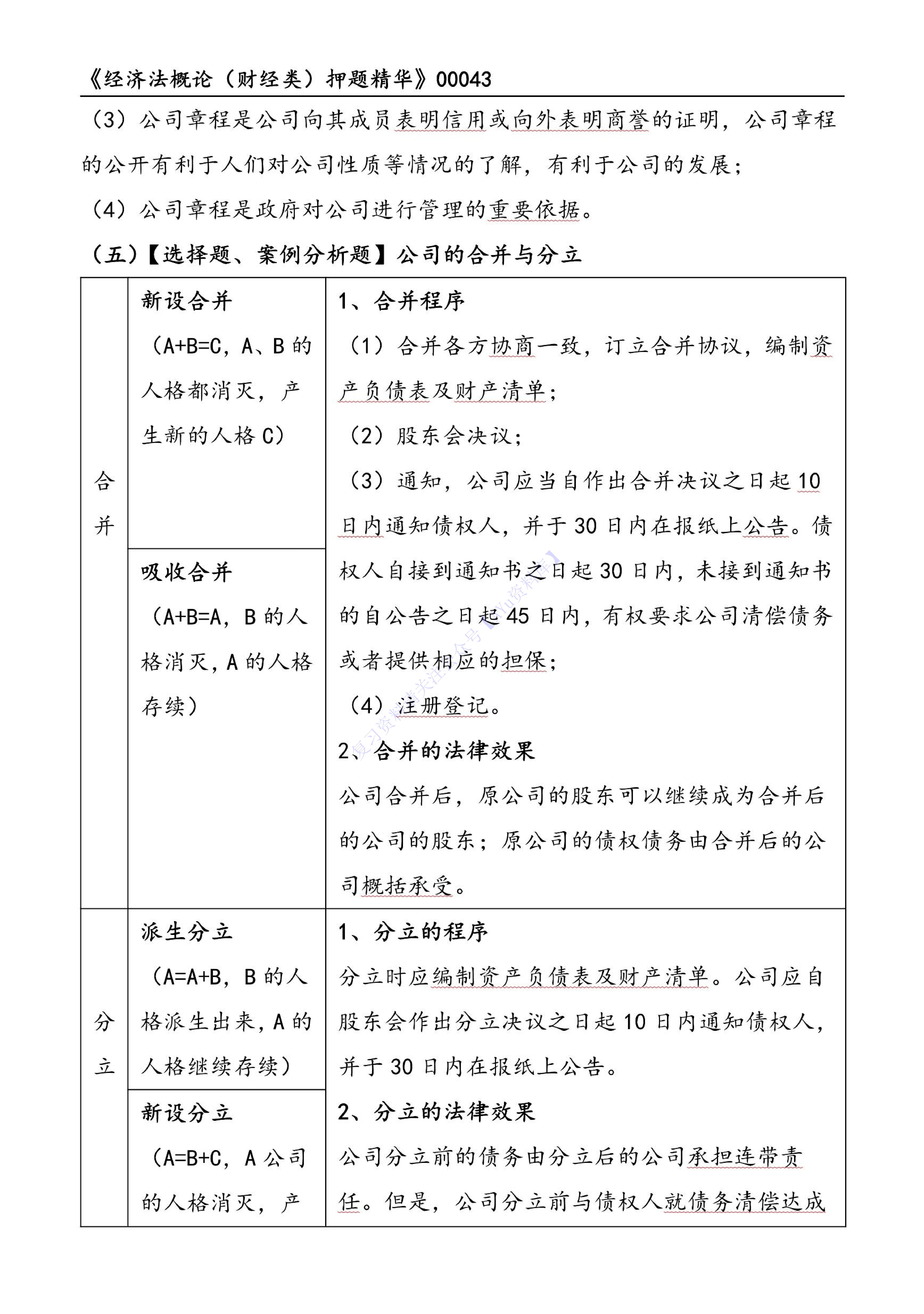 【考前押题2】00043 经济法概论 01.pdf 第3页