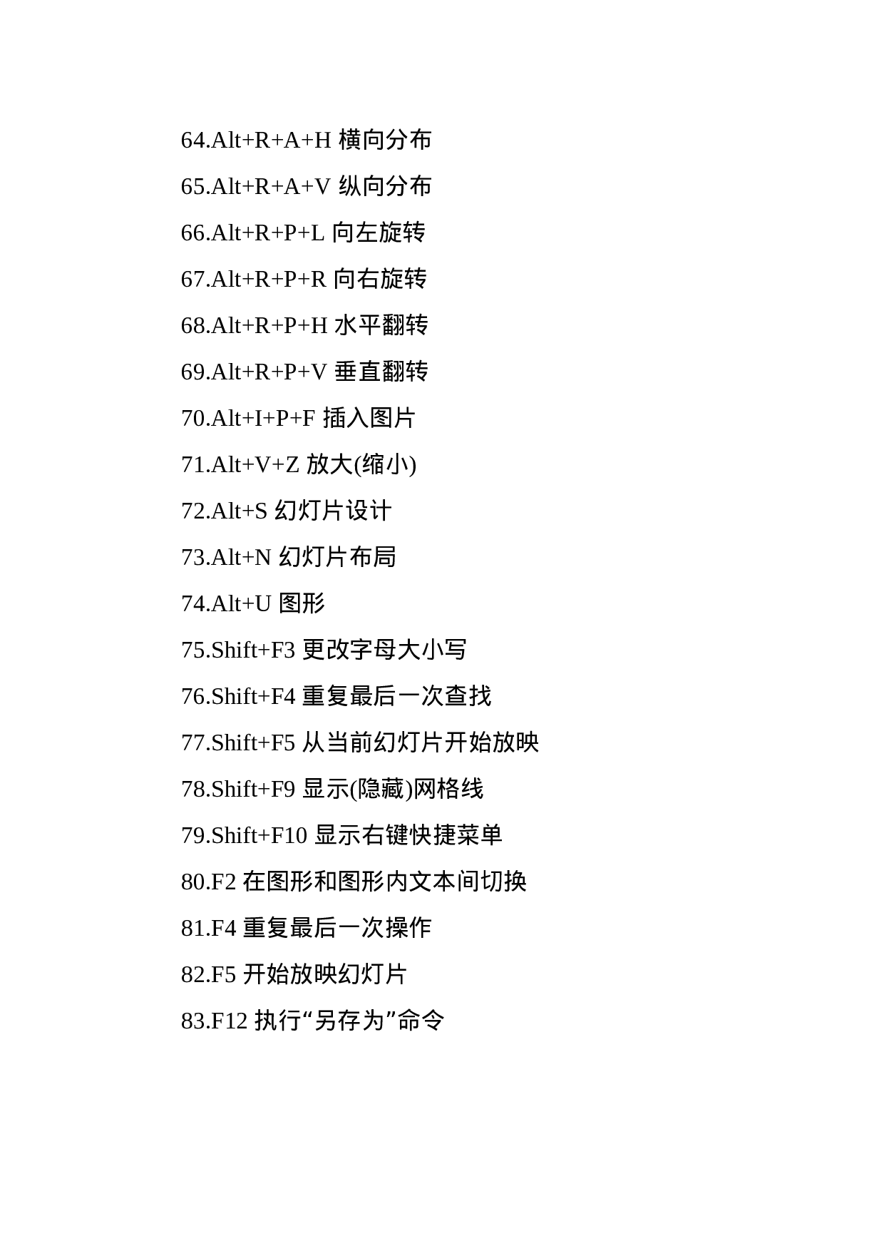 熟练掌握这83个PPT快捷键，让你的工作事半功倍！.docx 第4页