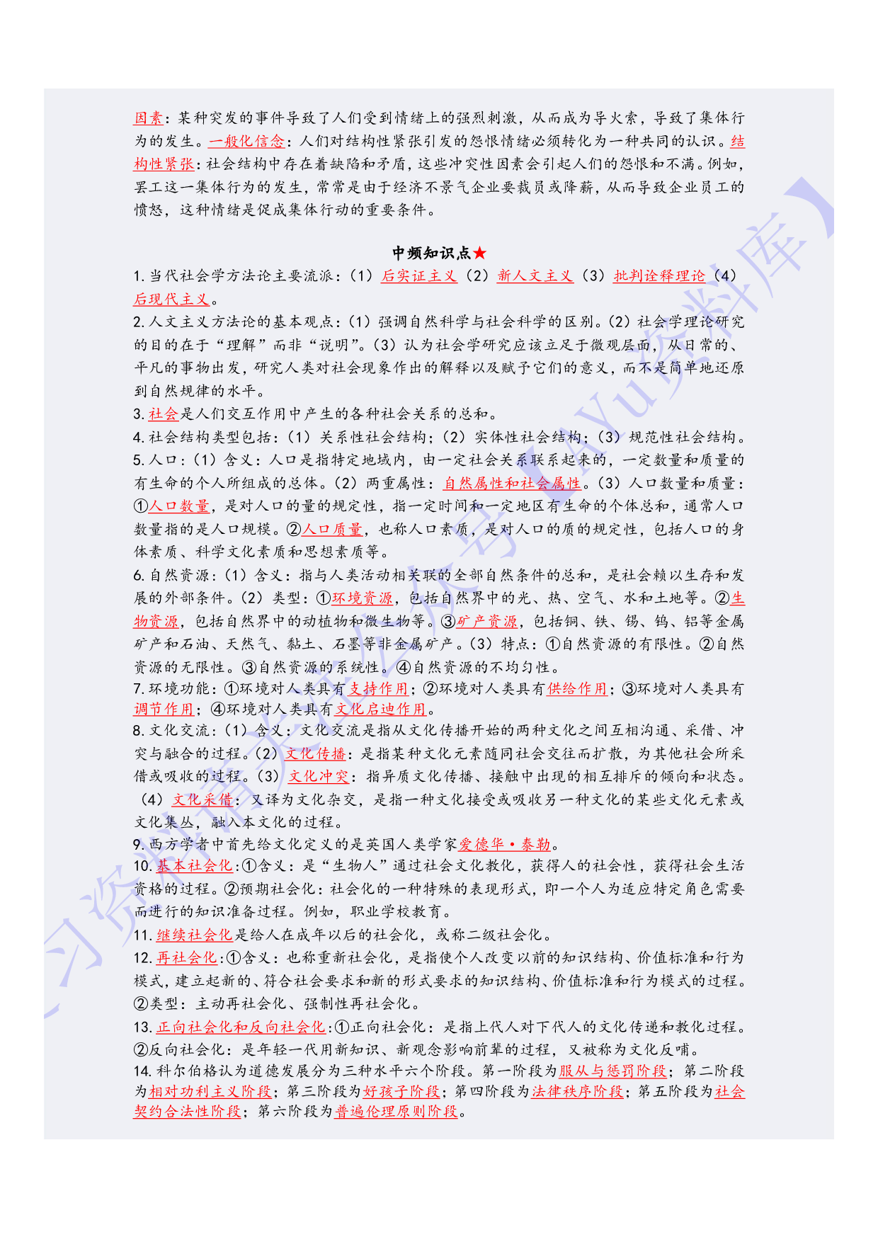【高频考点1】00034社会学概论 1.pdf 第6页