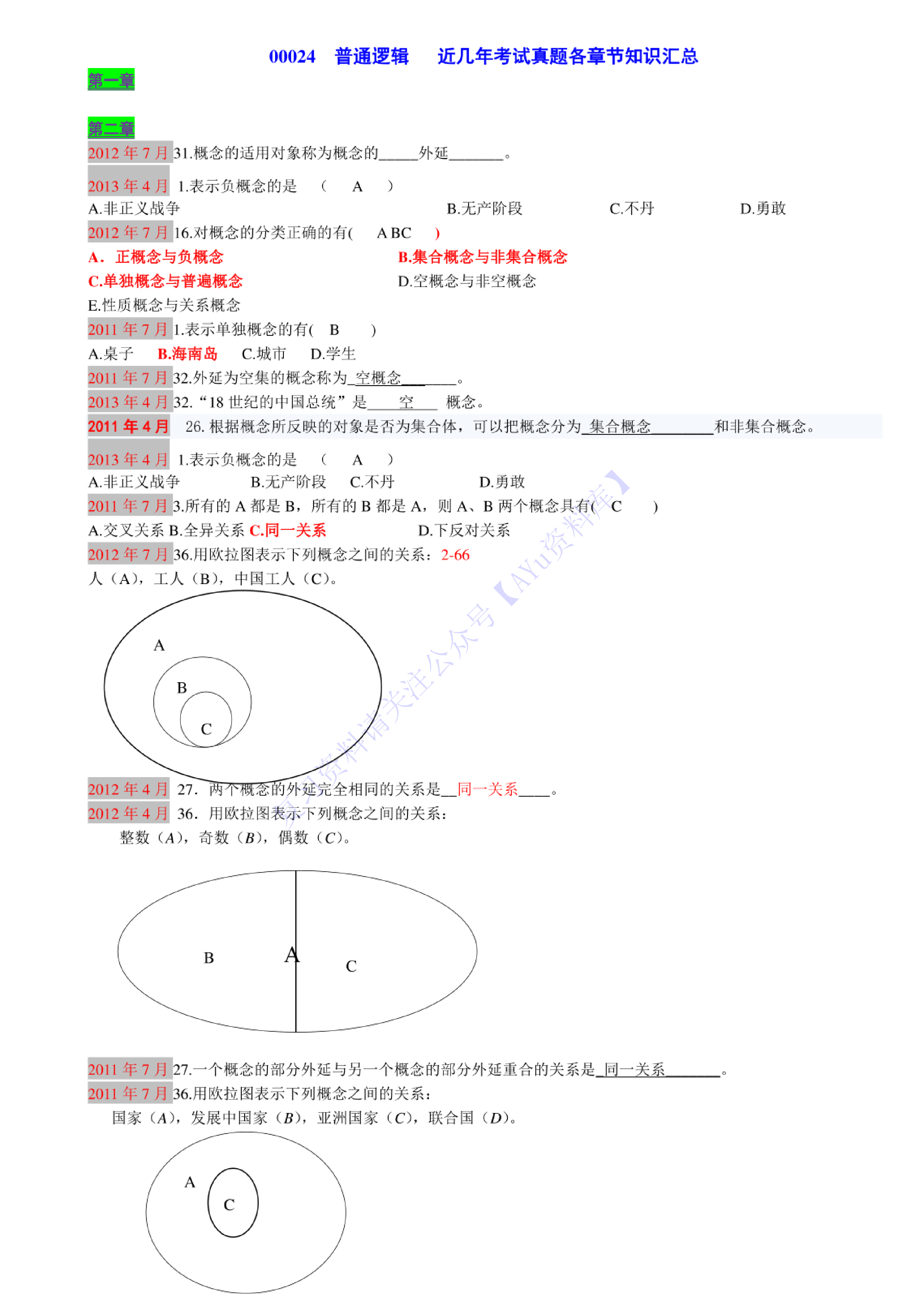 【部分真题1】00024 普通逻辑 1.pdf 第1页
