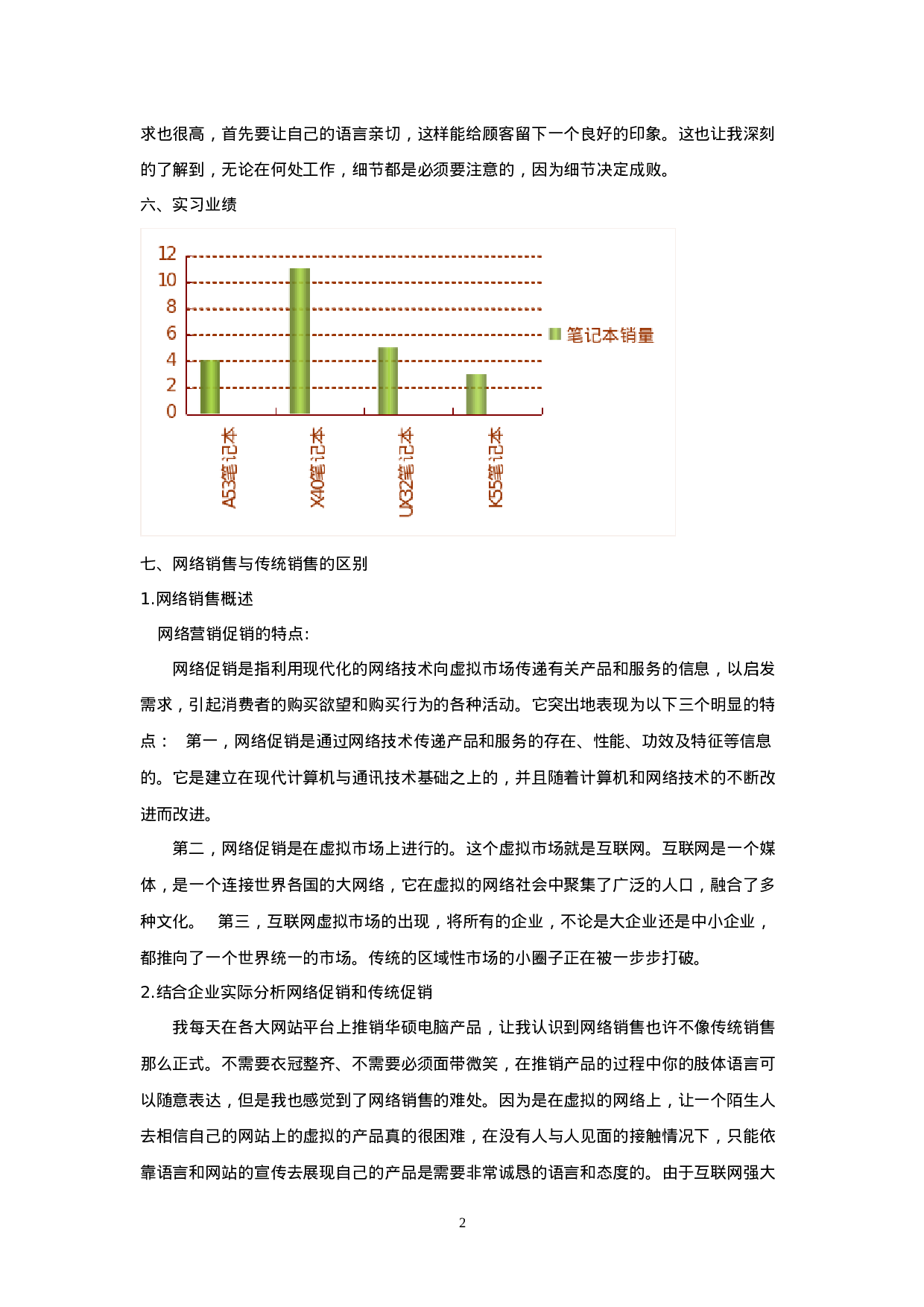 网络销售电脑实习报告3300.doc 第4页
