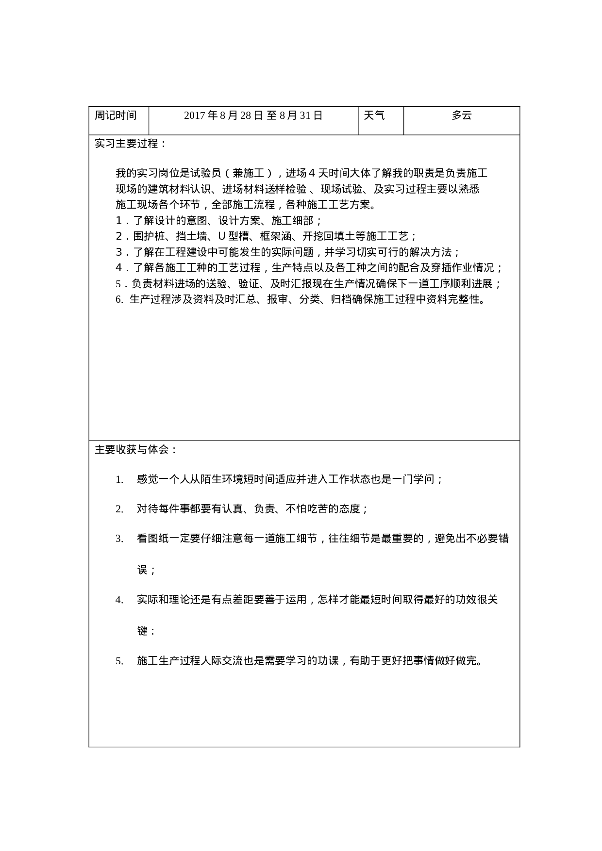 大学生顶岗实习周记—建筑工程类.doc 第3页