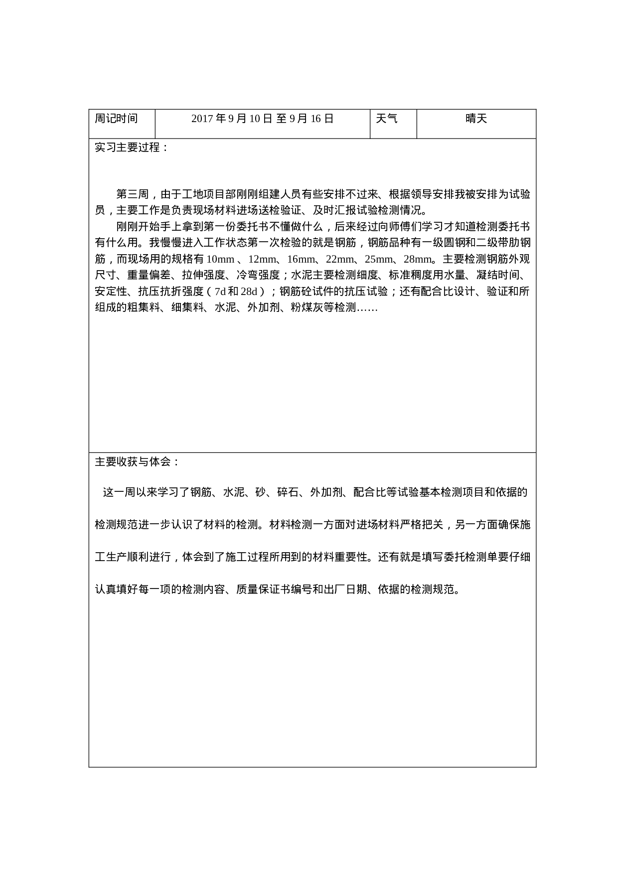 大学生顶岗实习周记—建筑工程类.doc 第5页