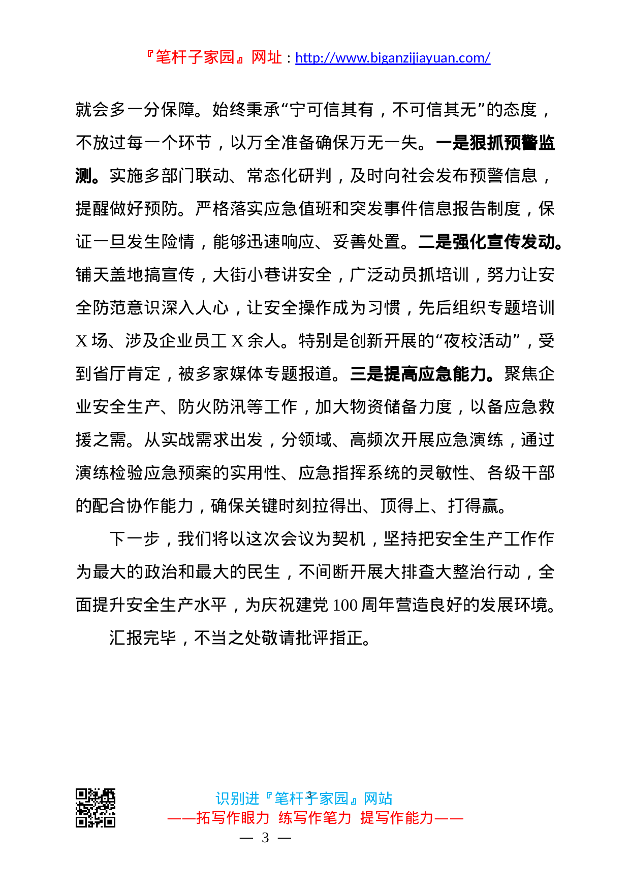 14272【县长在全市安全生产调度会上的汇报.docx 第3页