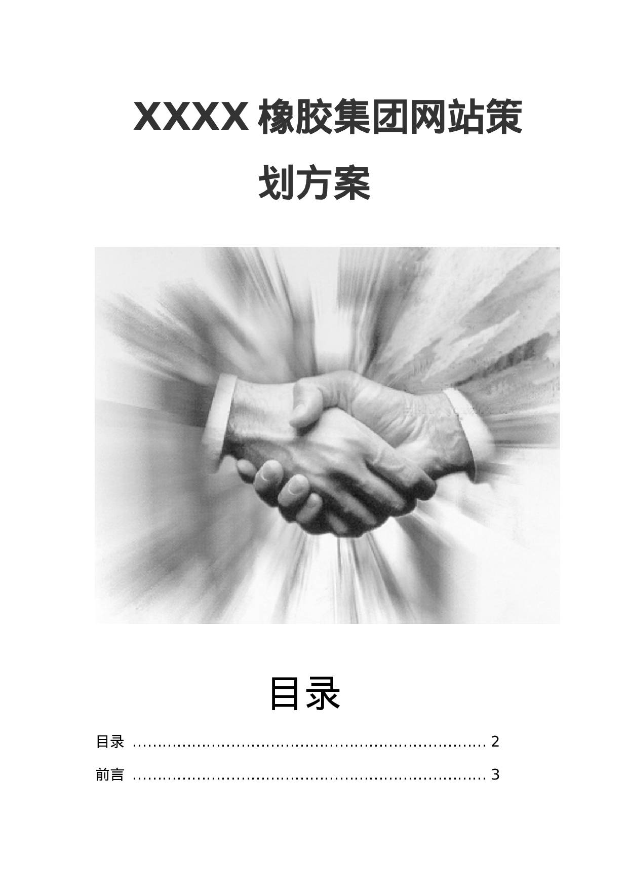 XX橡胶集团网站策划方案.doc 第1页