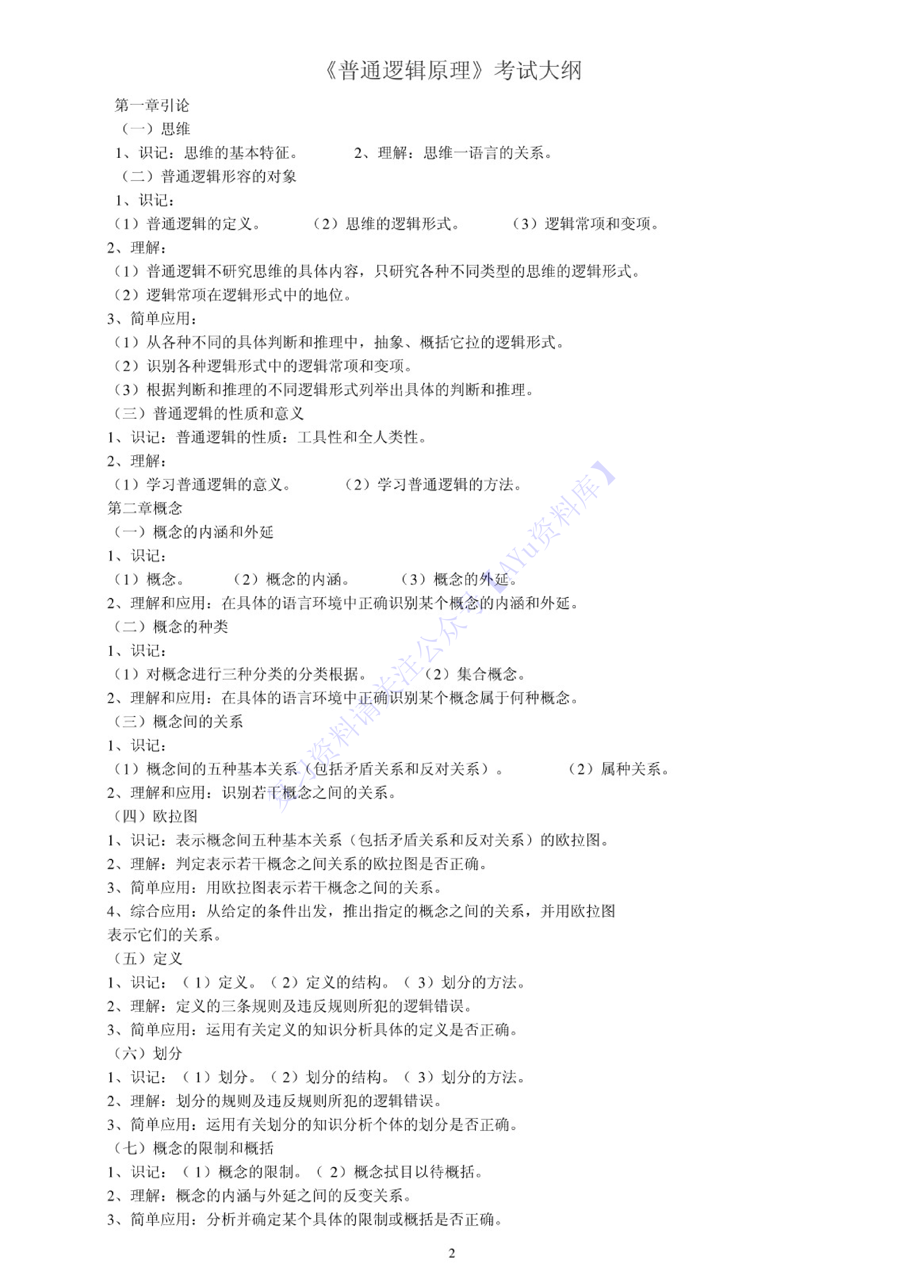 【课后习题答案】00024普通逻辑 01.pdf 第1页