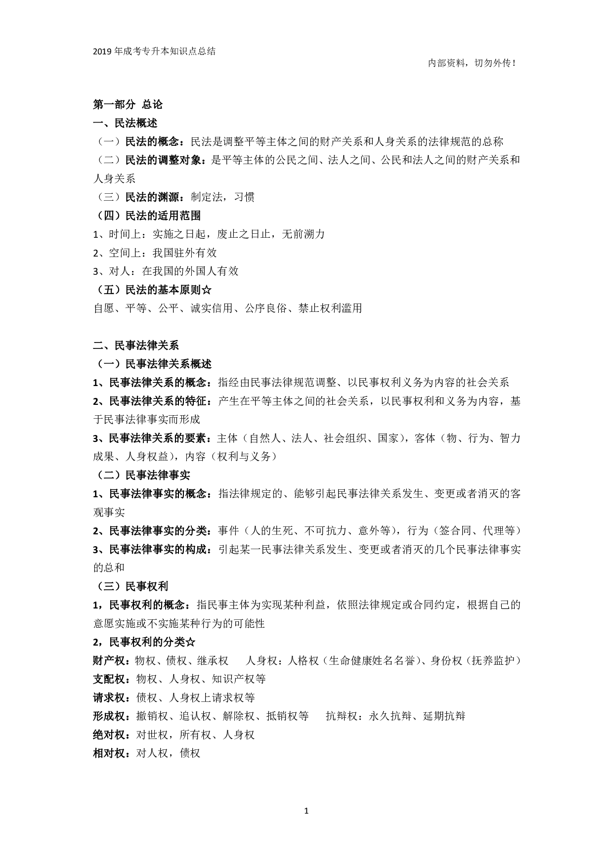 专升本《民法》知识点总结.pdf 第1页
