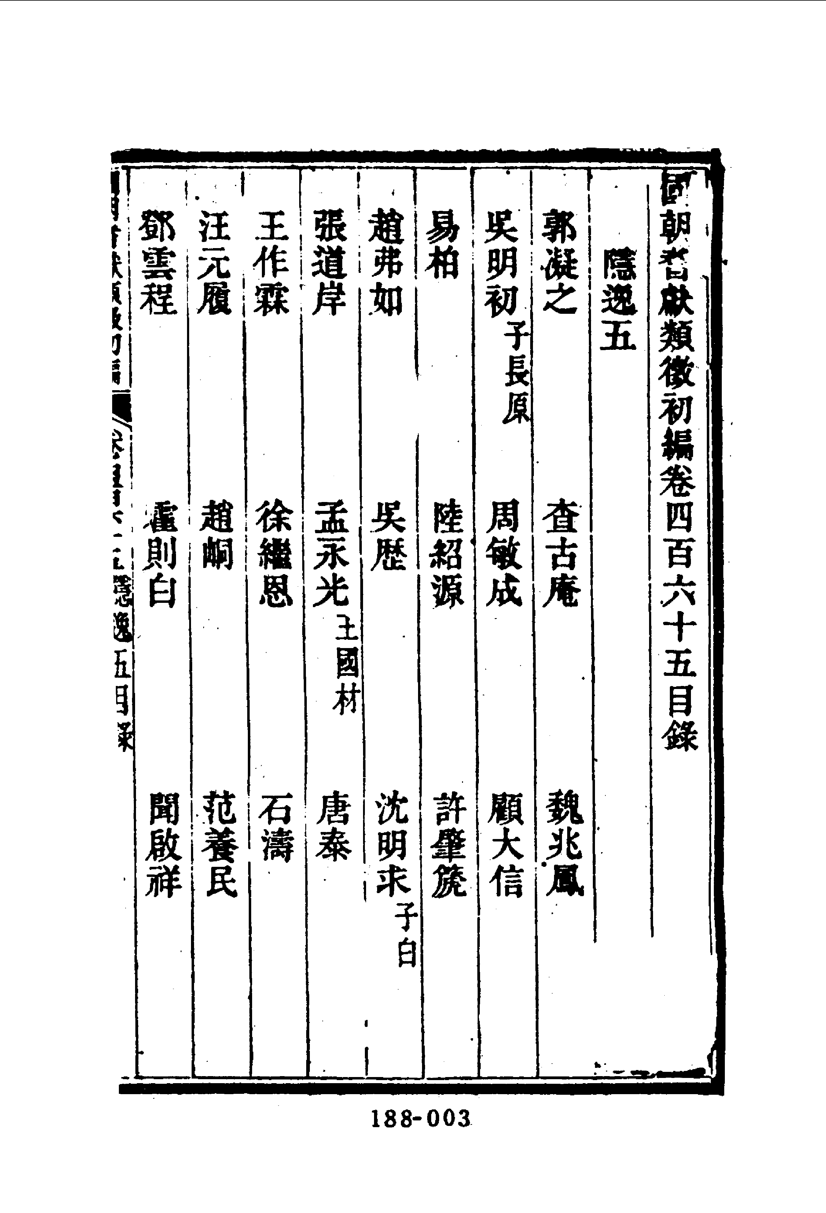 188综录类（7)国朝耆献类徵初编（062)卷四六五至卷四七○·（清）李桓著·明文书局1985年5月.pdf 第4页