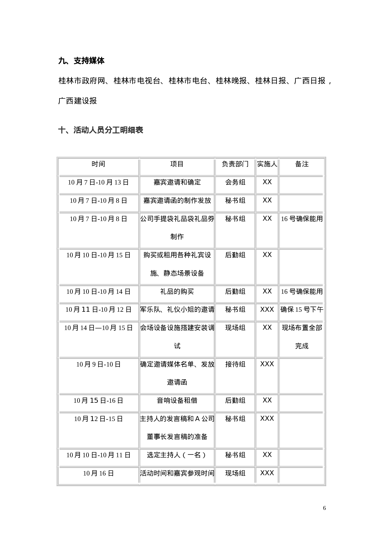 XX建设使用项目启动仪式策划方案.doc 第6页