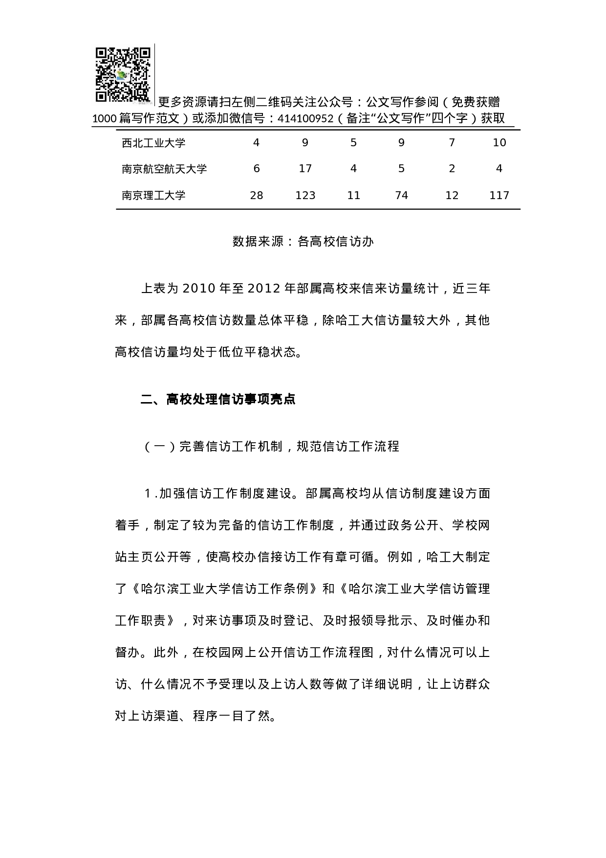 工业和信息化部办公厅关于部属高校信访工作调研的报告.docx 第3页