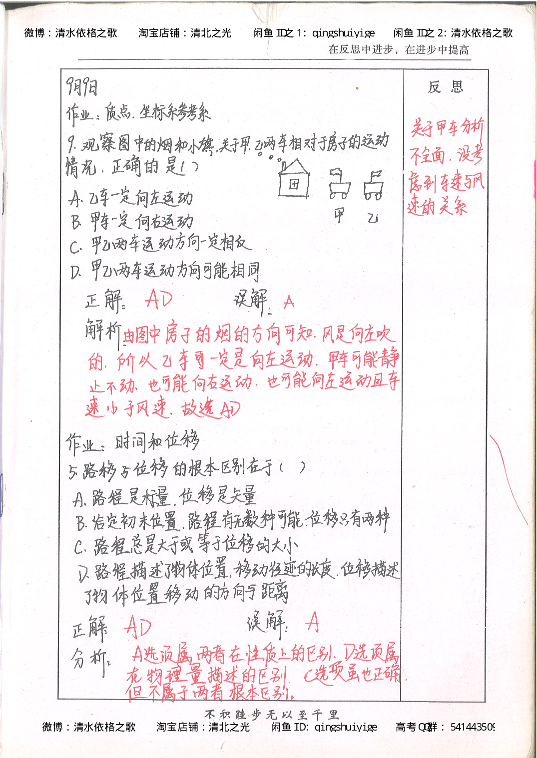 1. 衡水中学高考积累与改错_高一物理（第1本）_110页.pdf 第2页
