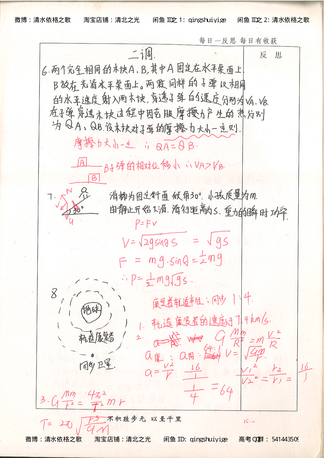 2. 衡水中学高考积累与改错_高一物理（第2本）_76页.pdf 第2页